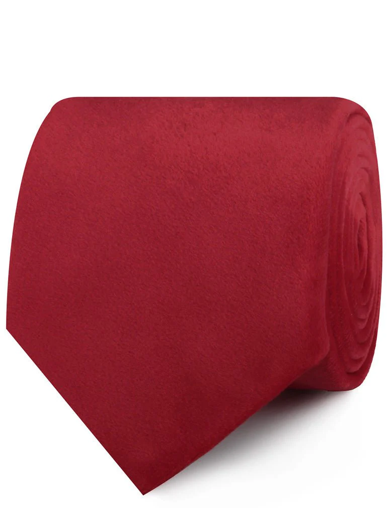Red Velvet Necktie - Image 2