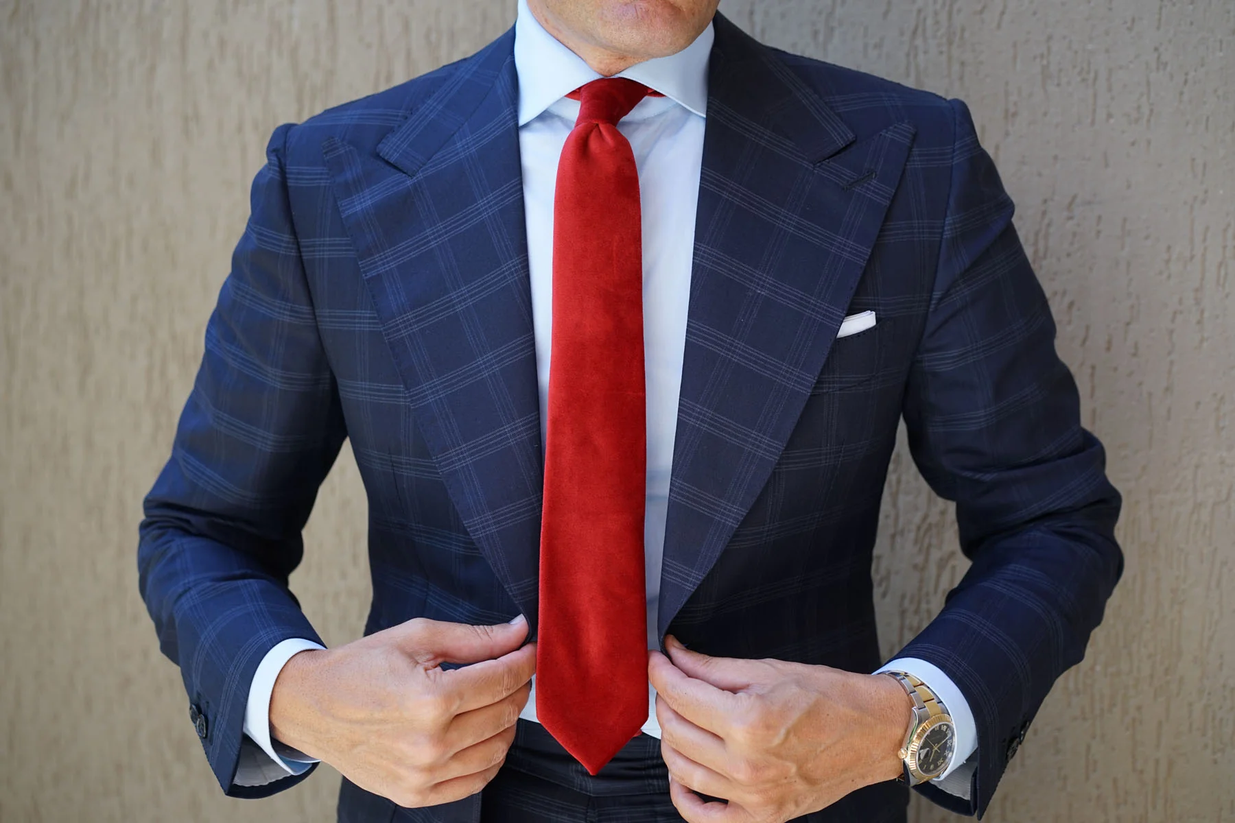 Red Velvet Skinny Tie - Image 10