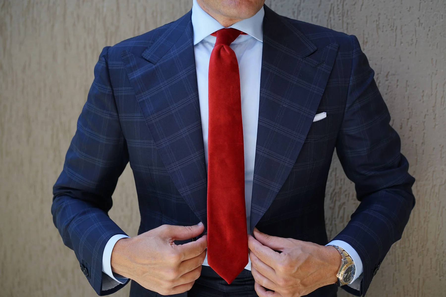 Red Velvet Skinny Tie - Image 12