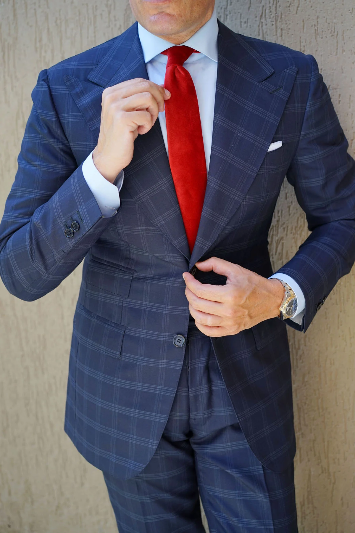Red Velvet Skinny Tie - Image 15