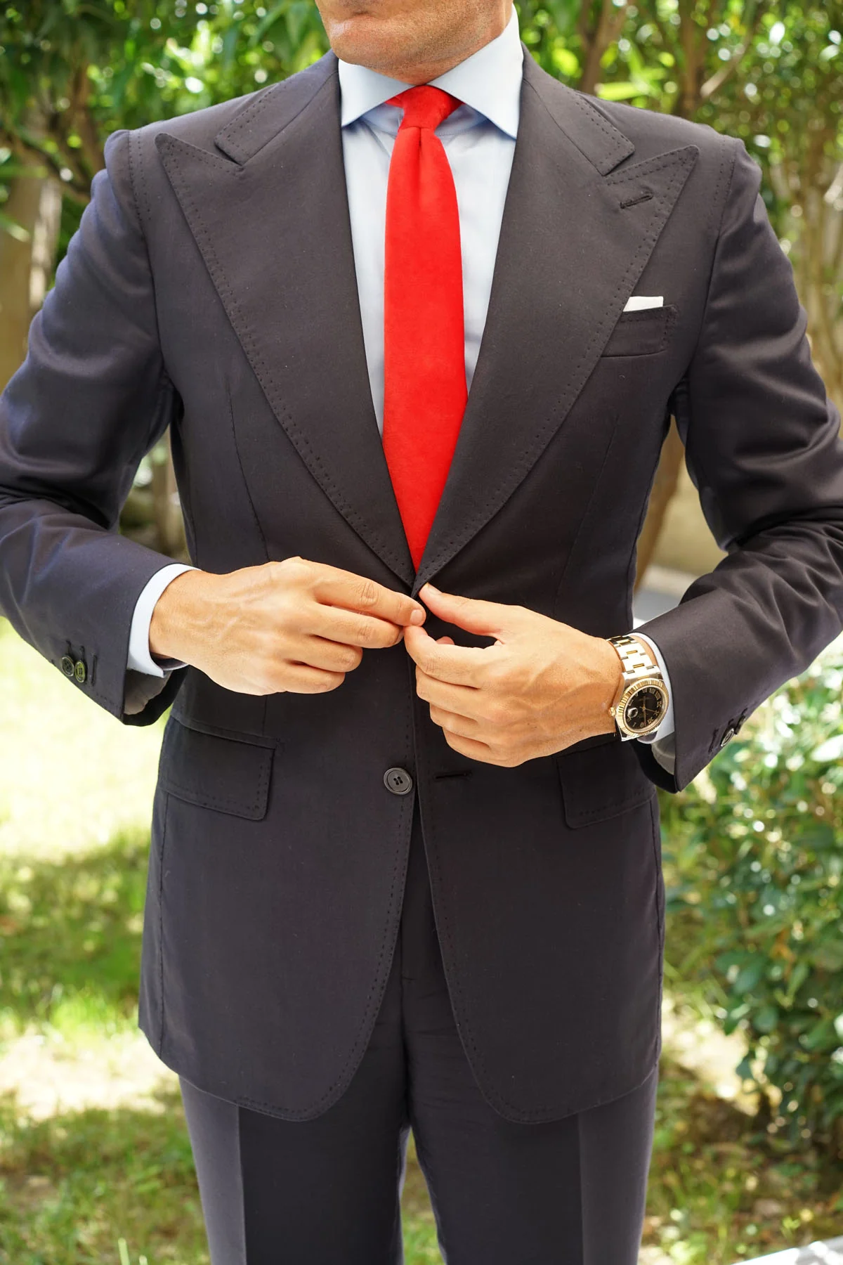 Red Velvet Skinny Tie - Image 16