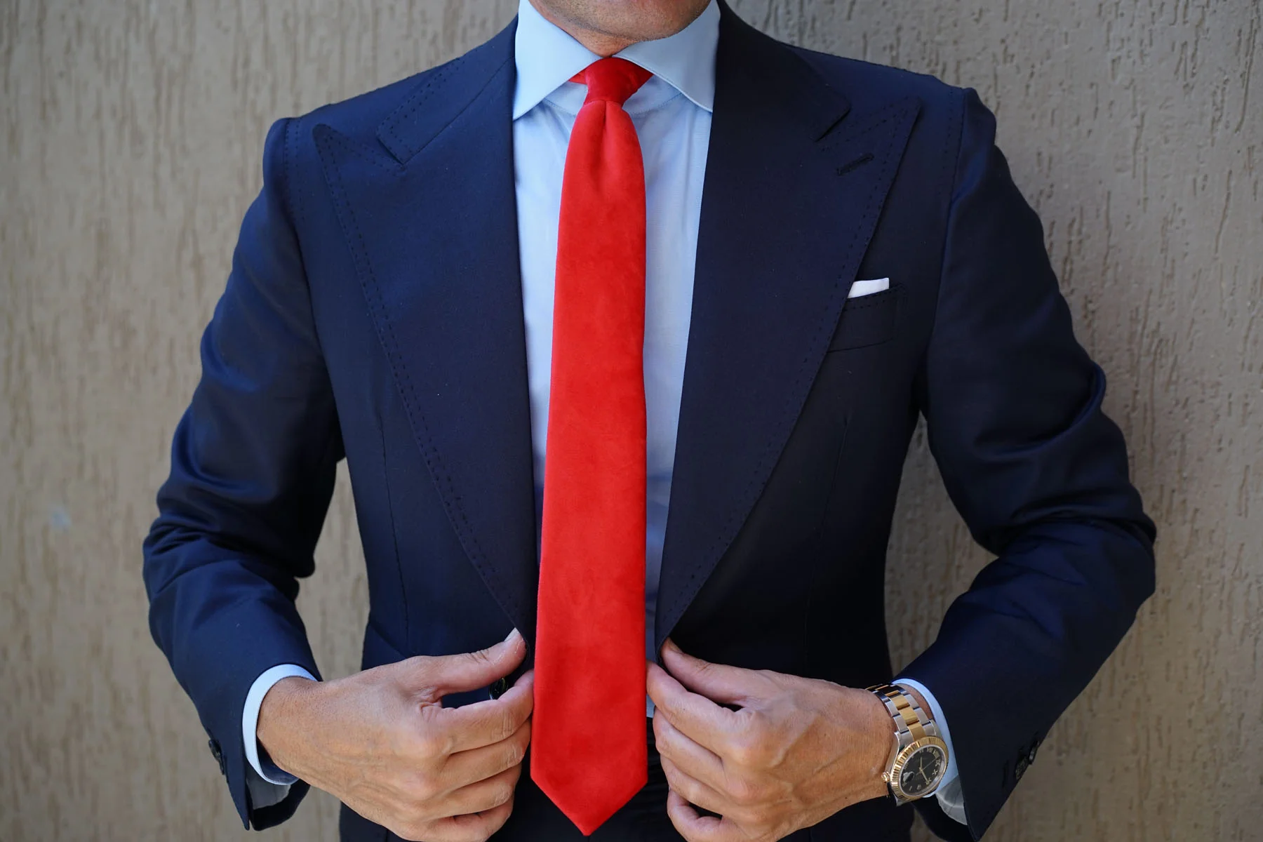 Red Velvet Skinny Tie - Image 17