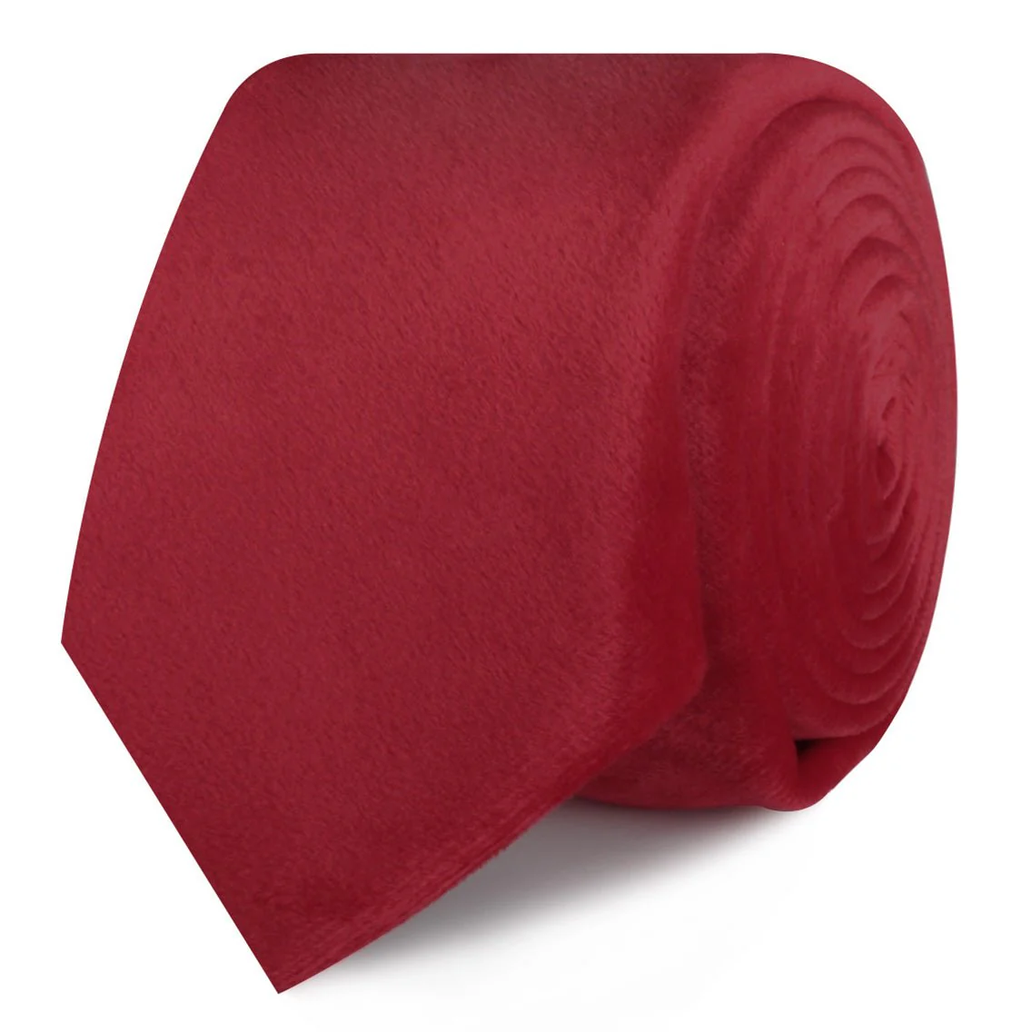Red Velvet Skinny Tie - Image 2