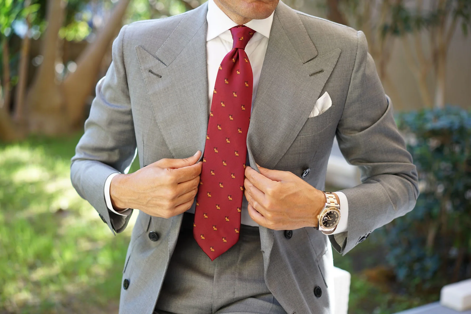 Reindeer Pixel Necktie - Image 10