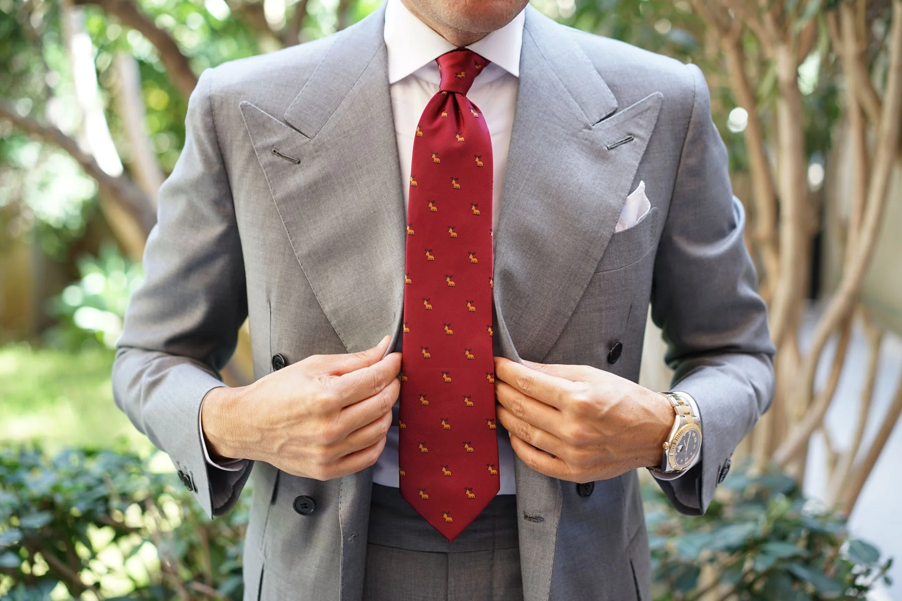 Reindeer Pixel Necktie - Image 4