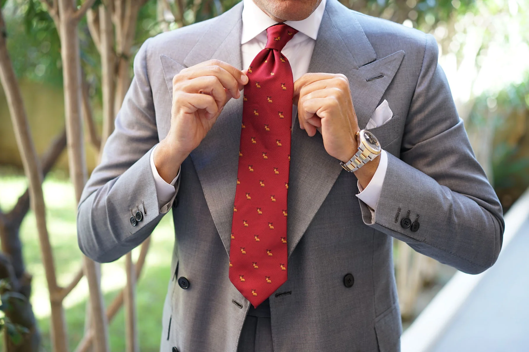 Reindeer Pixel Necktie - Image 6