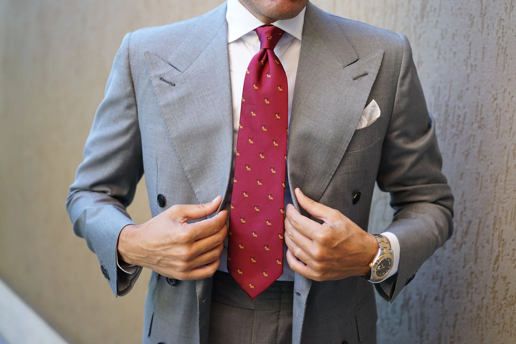 Reindeer Pixel Necktie - Image 7