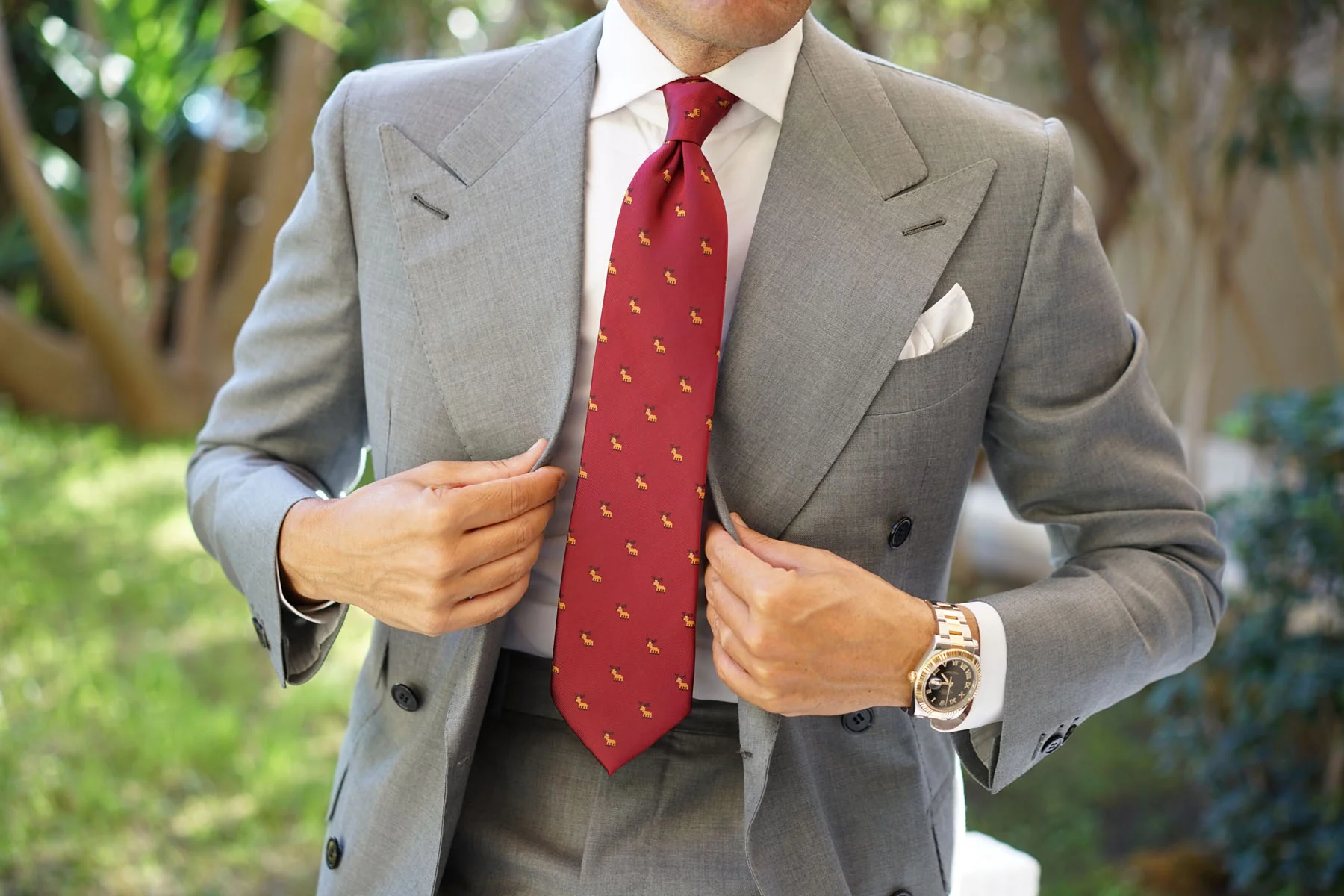 Reindeer Pixel Necktie - Image 8