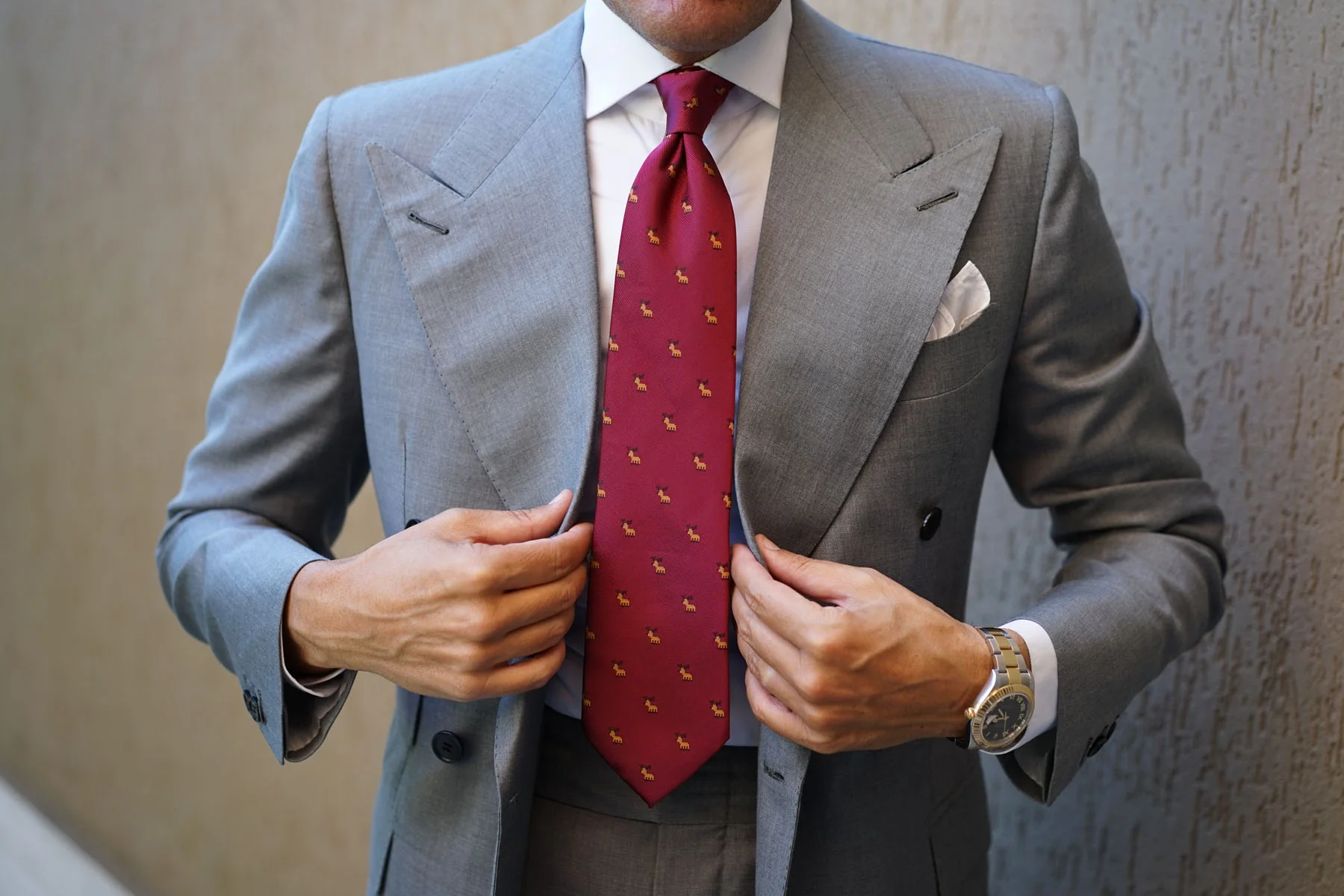 Reindeer Pixel Necktie - Image 9