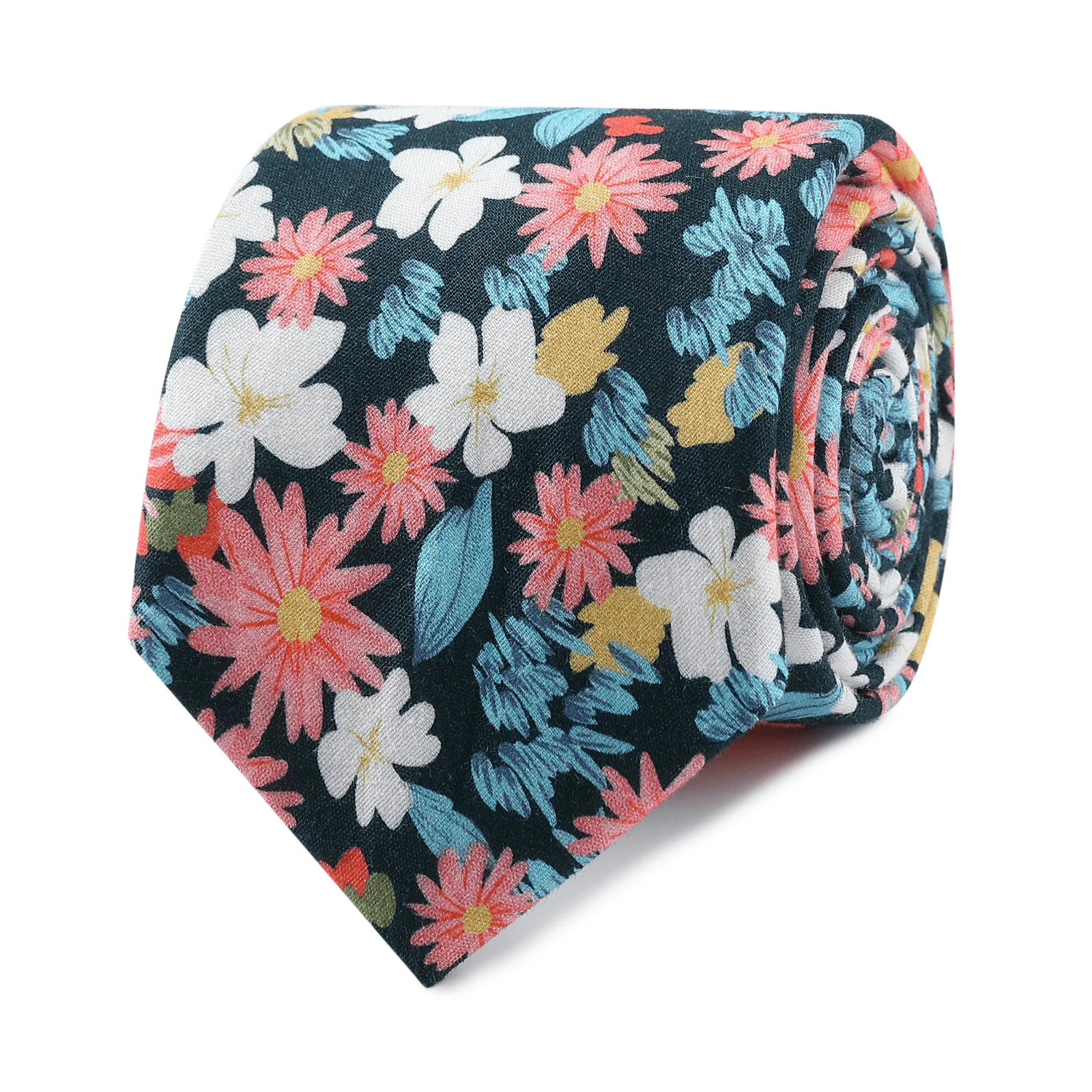 Rio Carnival Floral Skinny Tie - Image 2