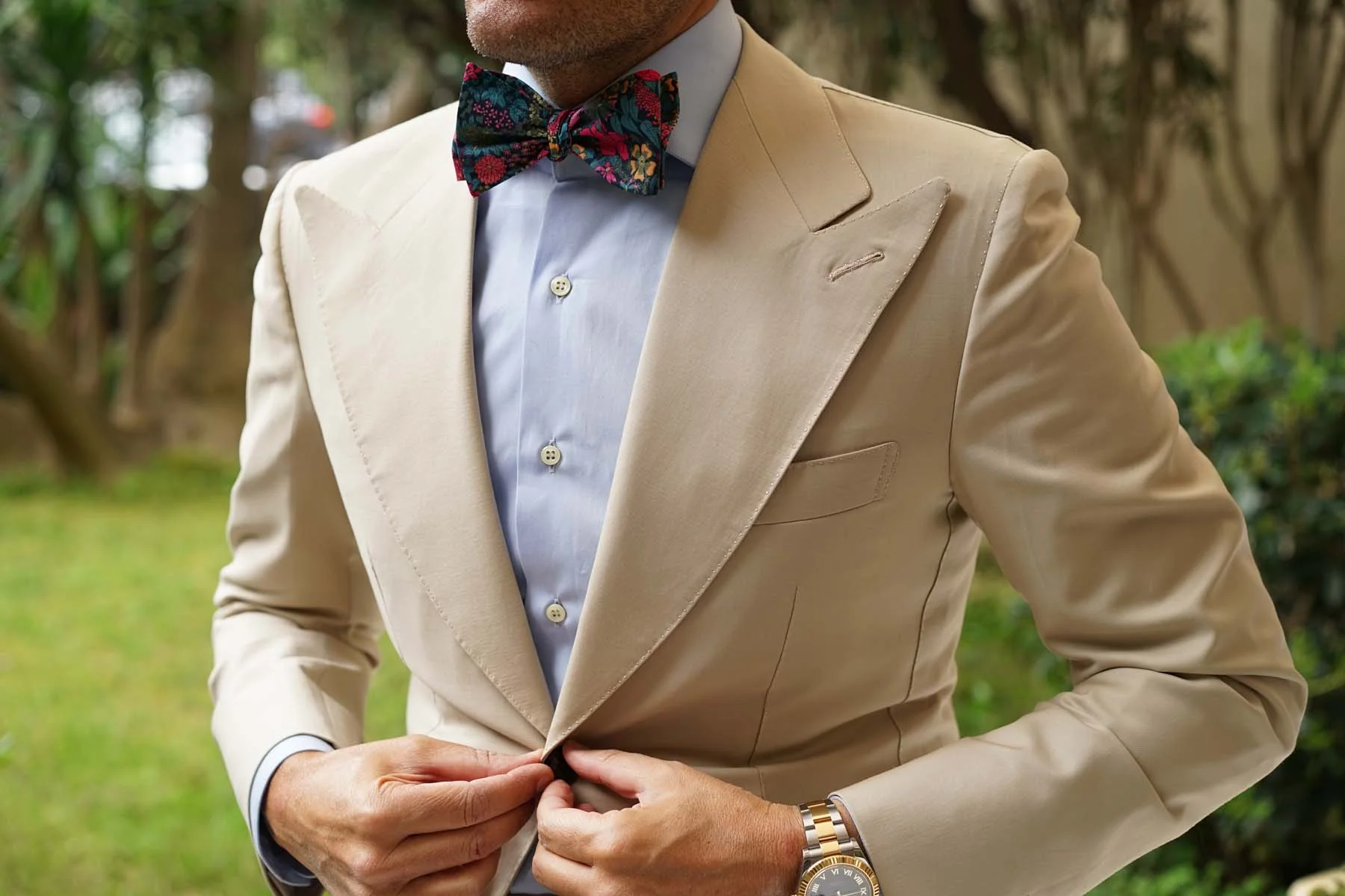 Rio de Janeiro Jungle Self Bow Tie - Image 10