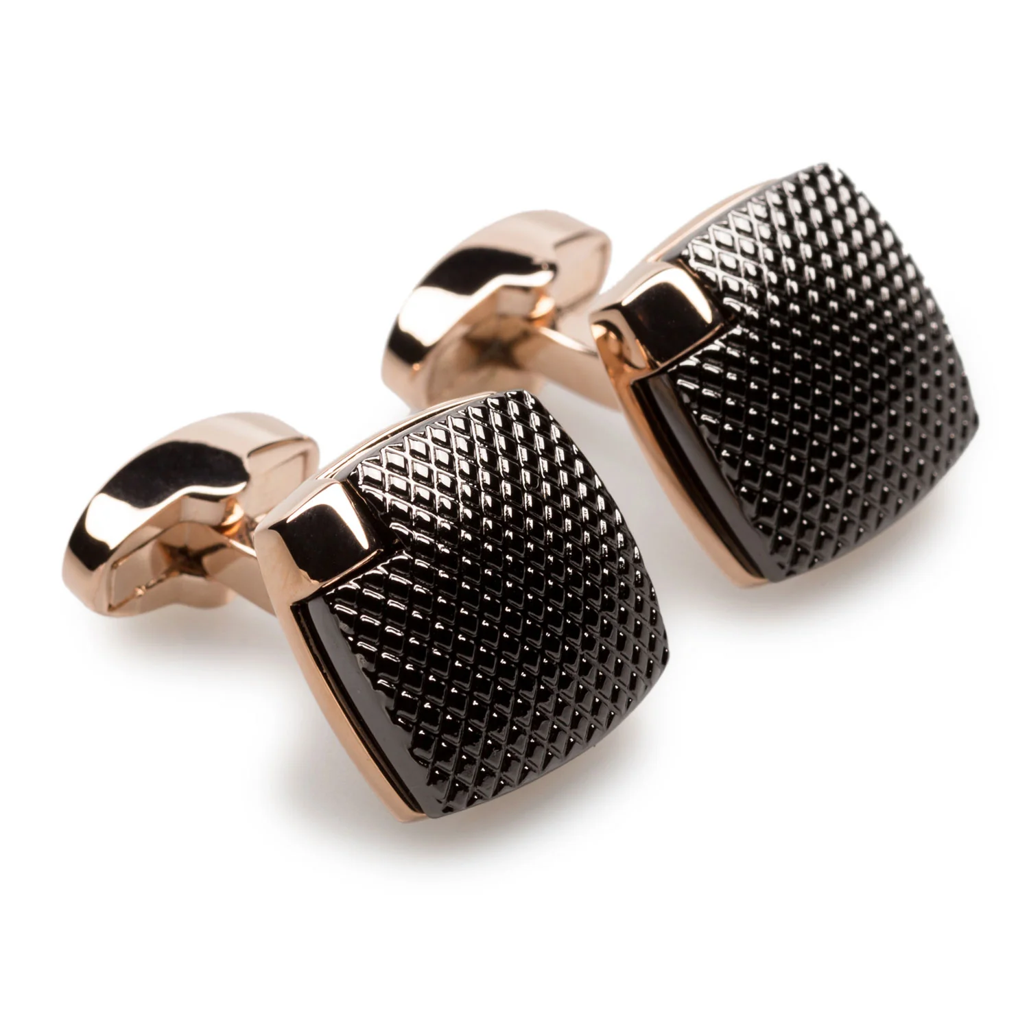 Risi Rose Gold Cufflinks - Image 2