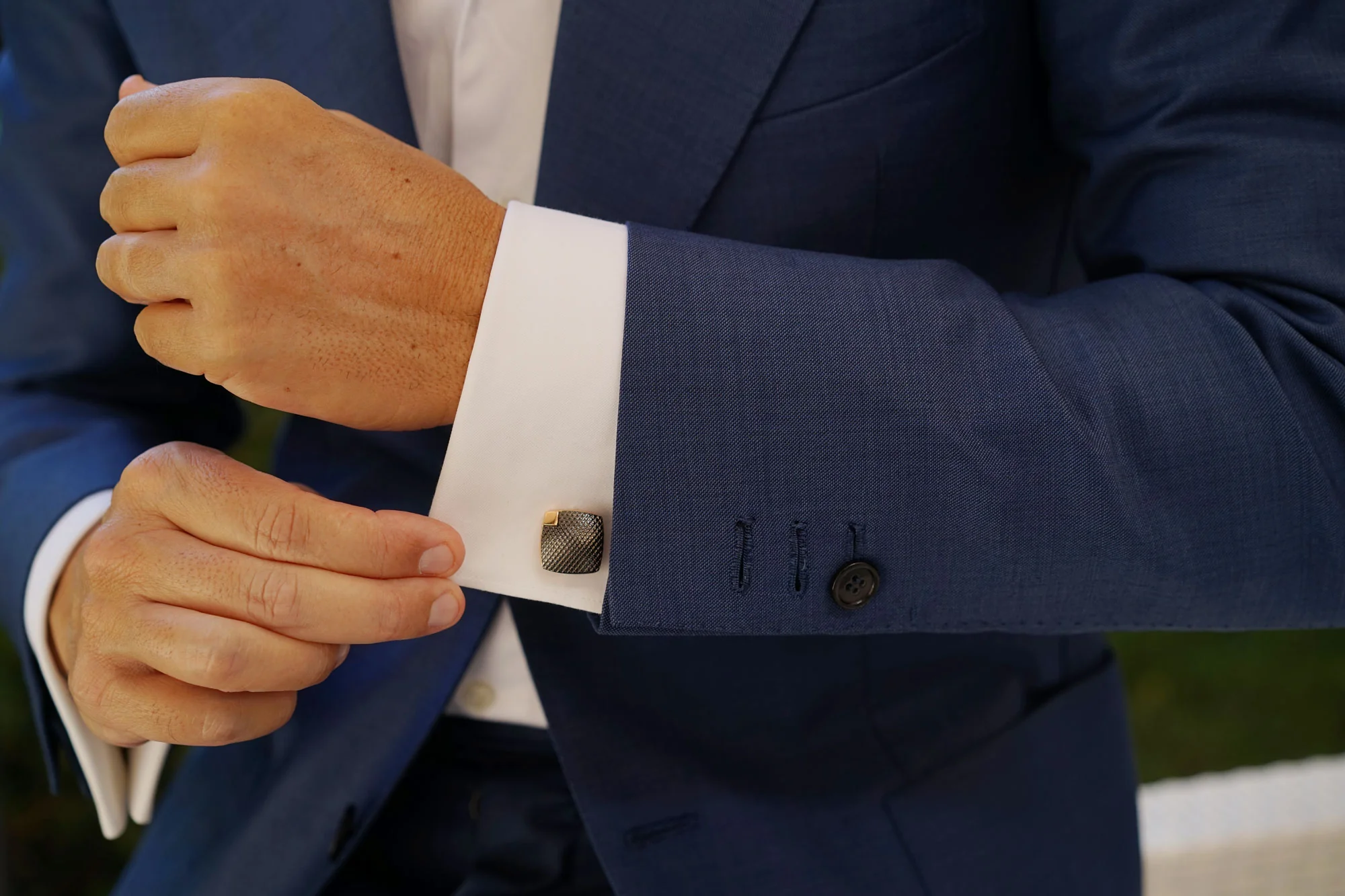 Risi Rose Gold Cufflinks - Image 7