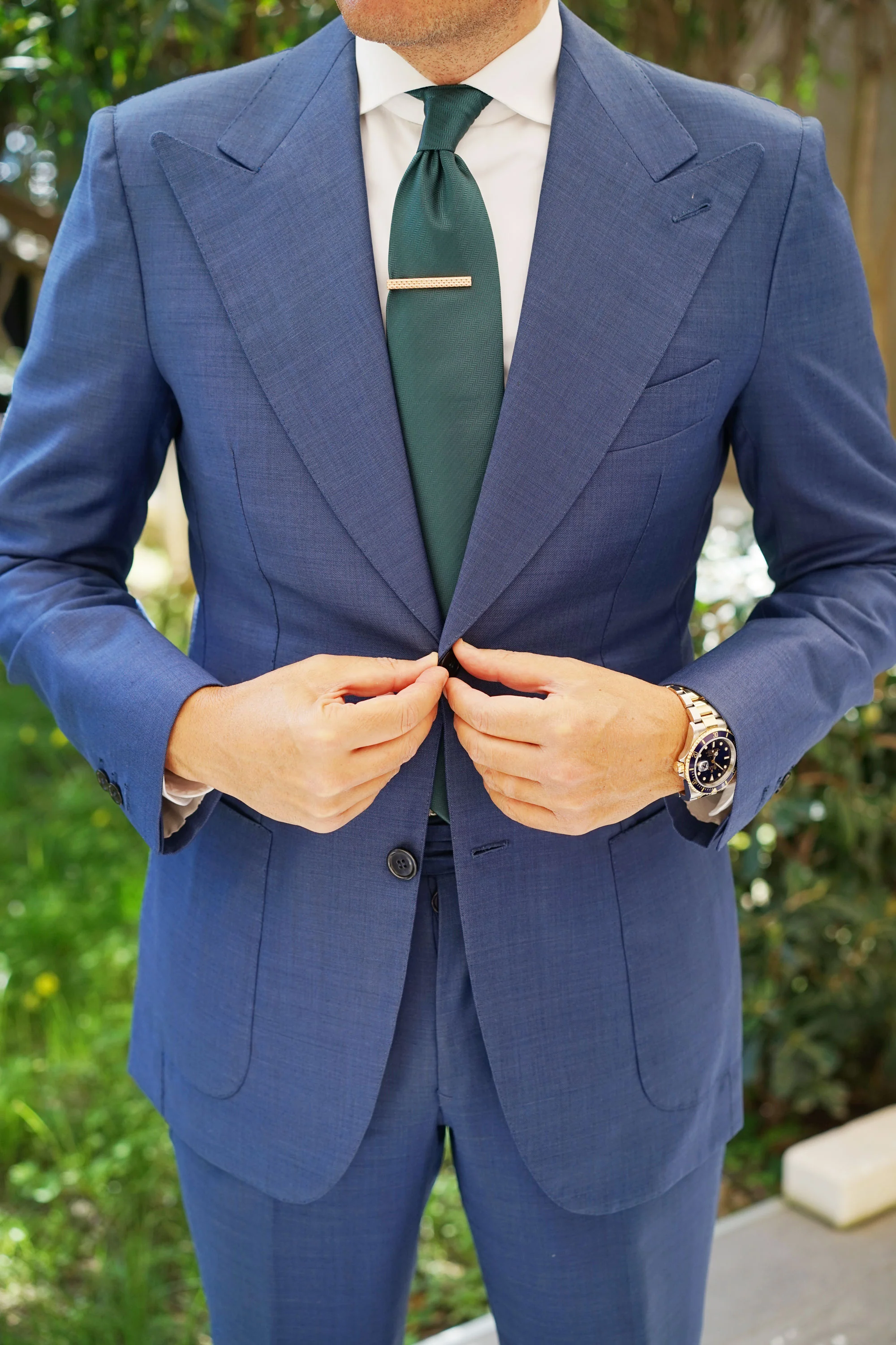 Rose Gold Shangri-La Tie Bar - Image 4