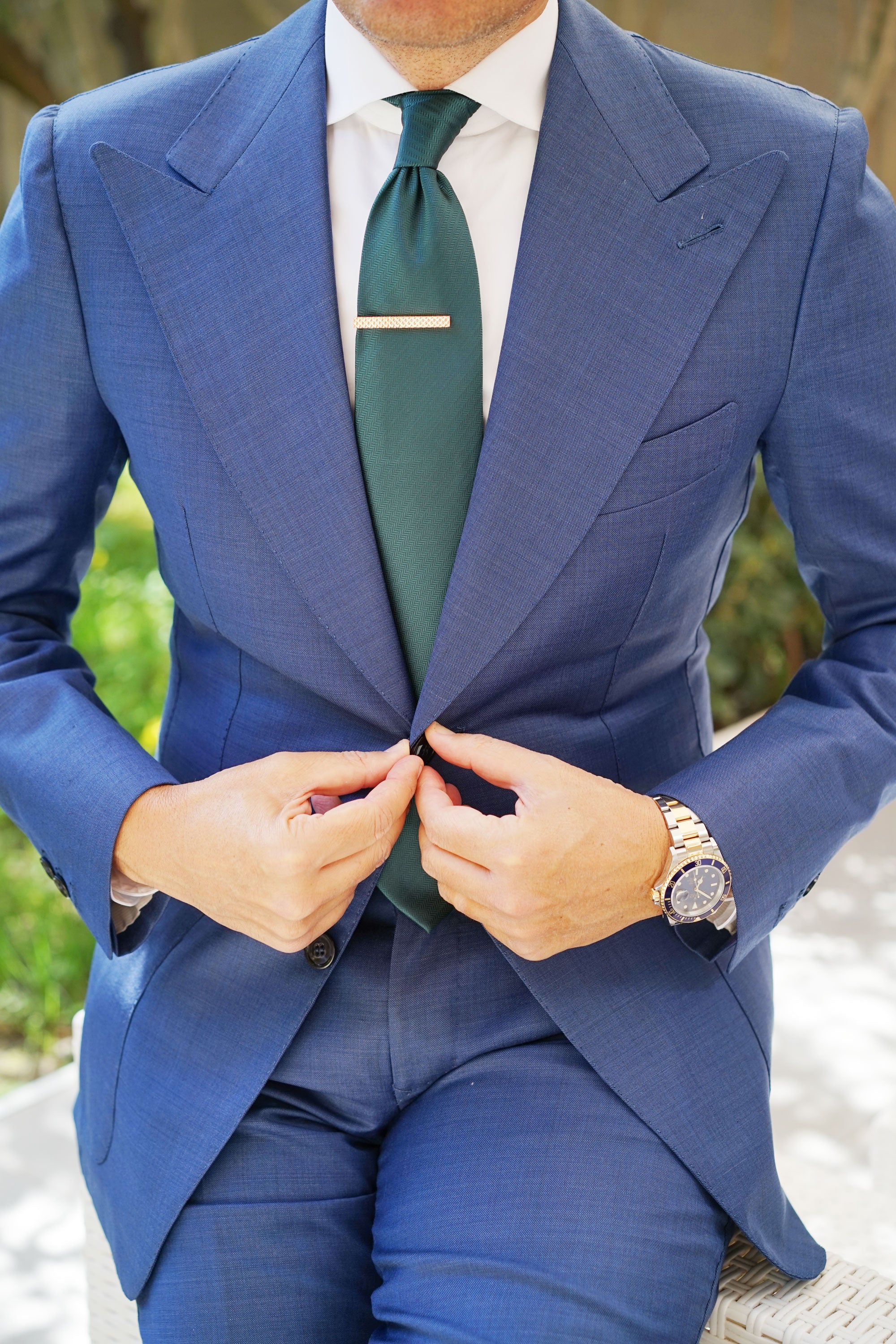 Rose Gold Shangri-La Tie Bar - Image 5
