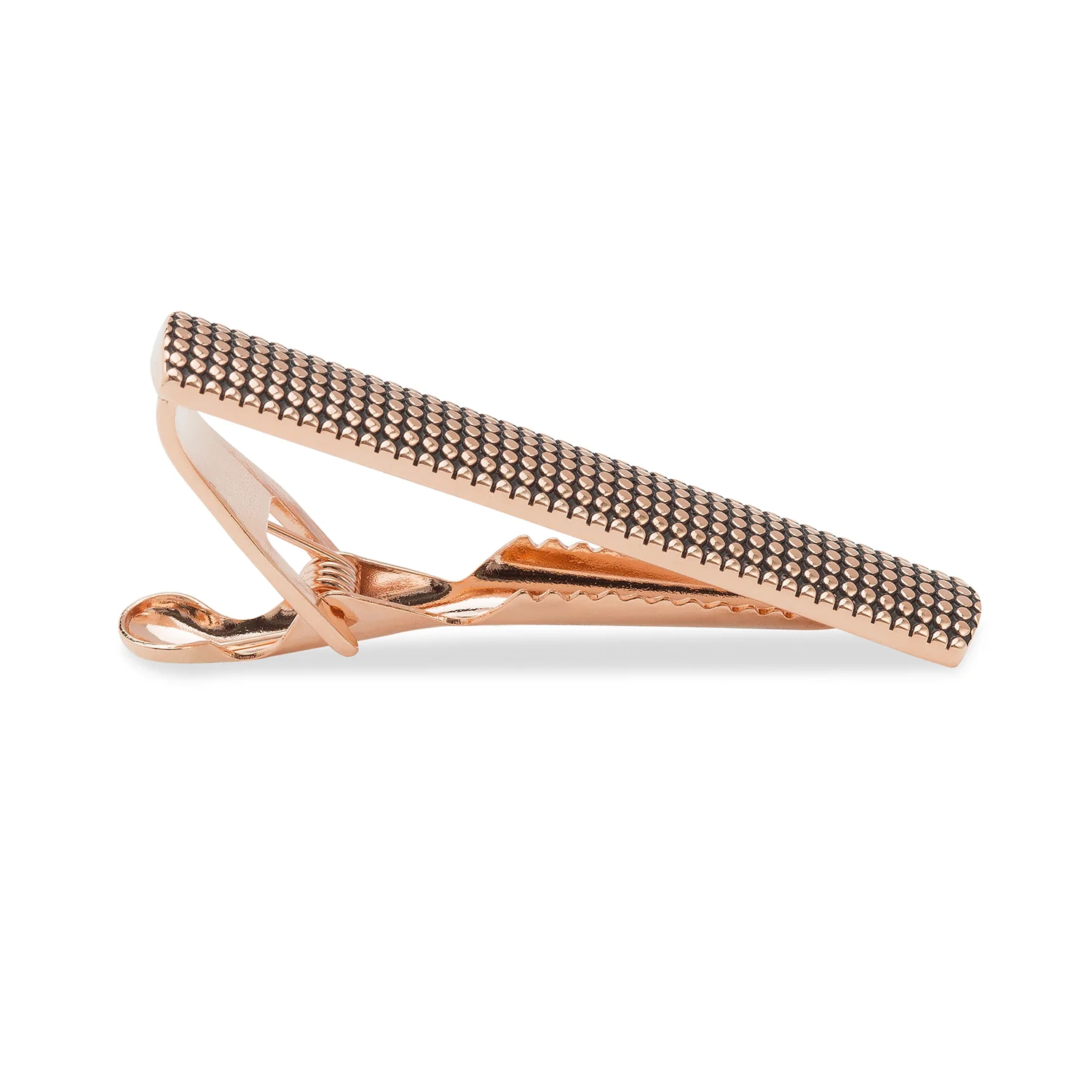 Rose Gold Stippled Tie Bar - Image 2