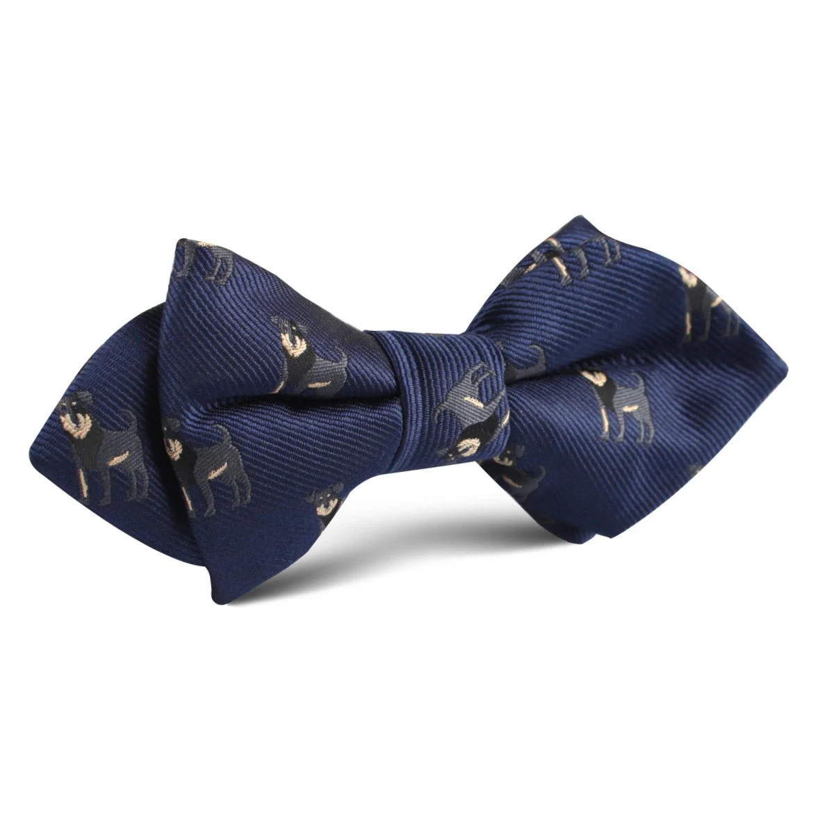 Rottweiler Dog Diamond Bow Tie