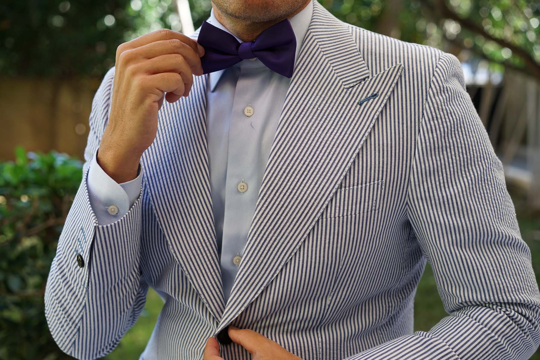 Royal Purple Bow Tie - Image 3