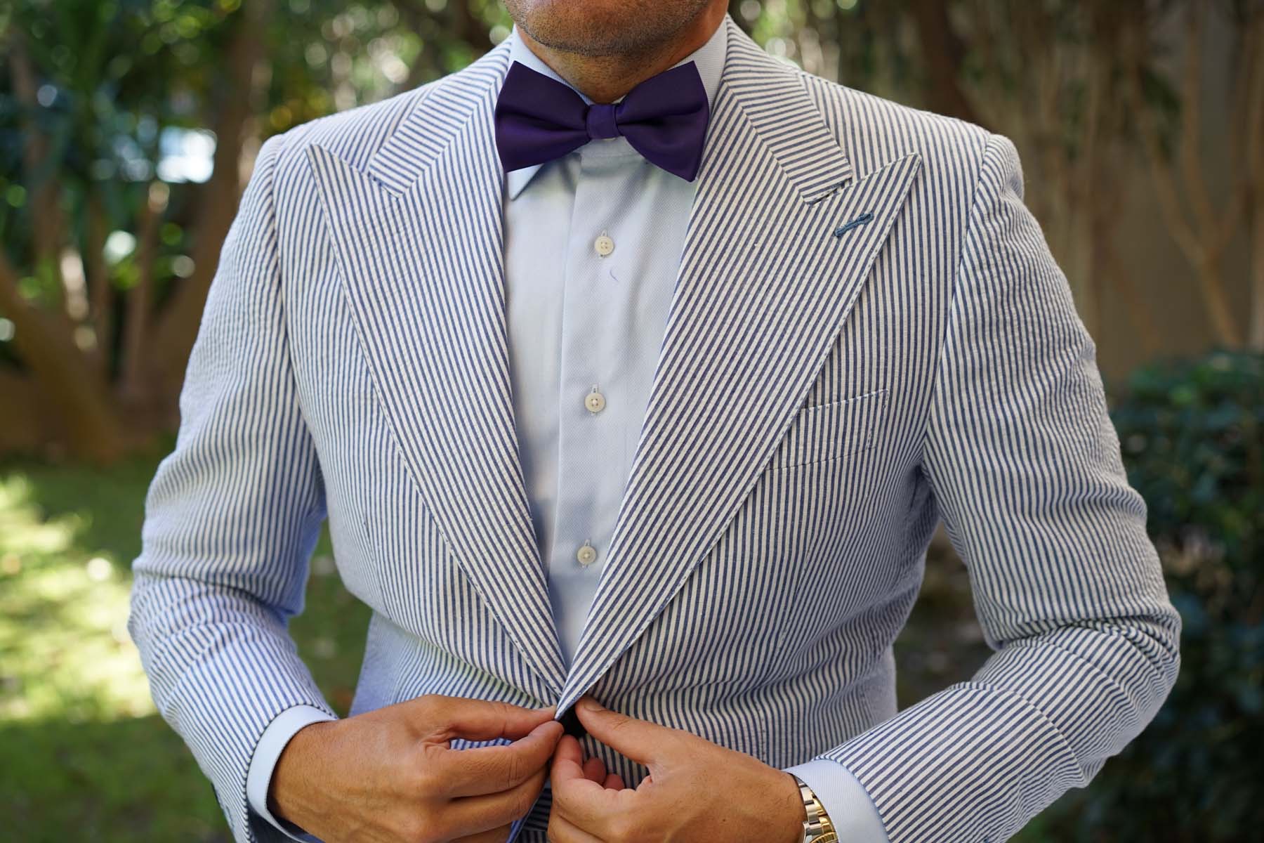 Royal Purple Bow Tie - Image 9