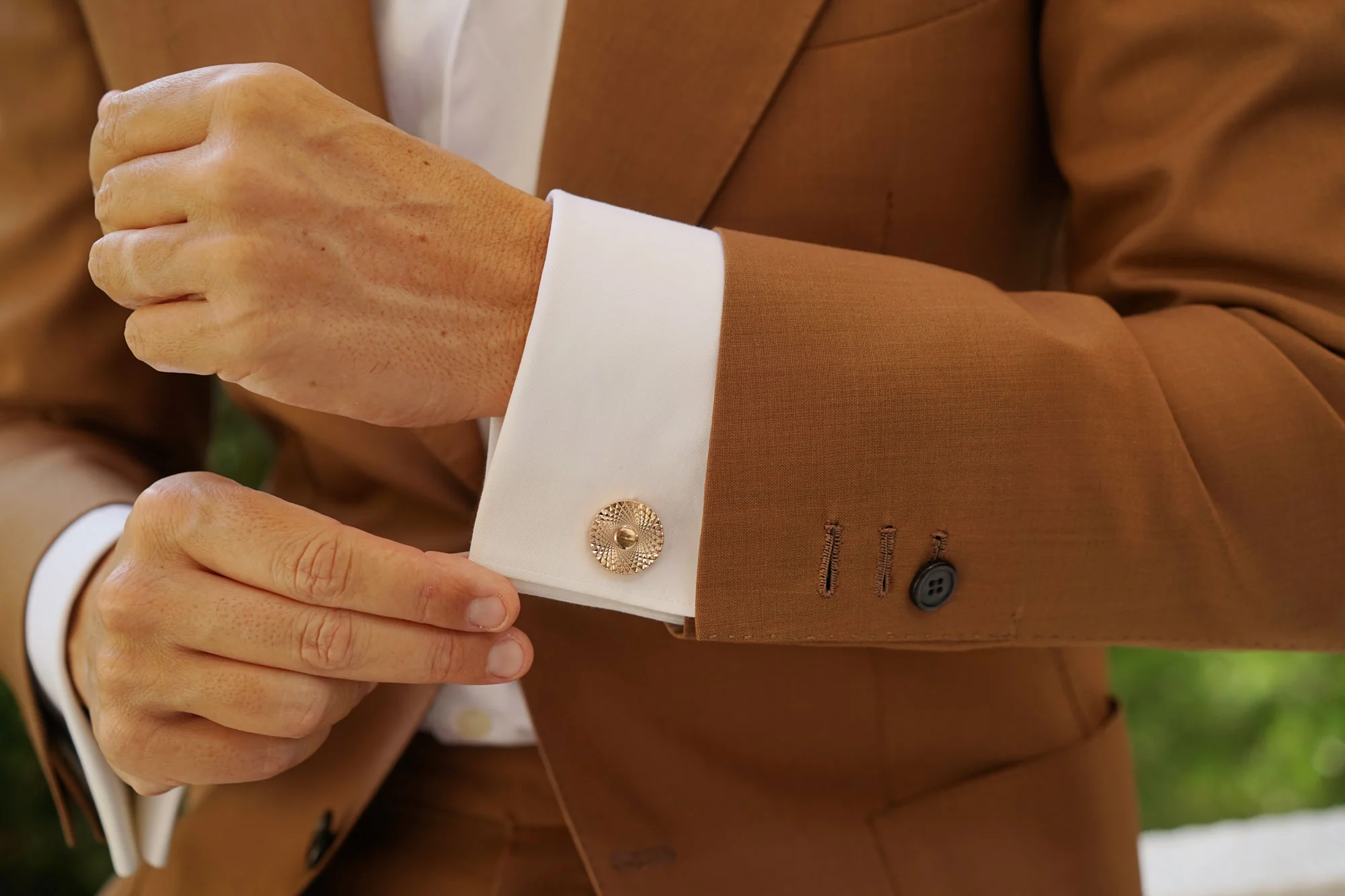 Royale Rose Gold Cufflinks - Image 7