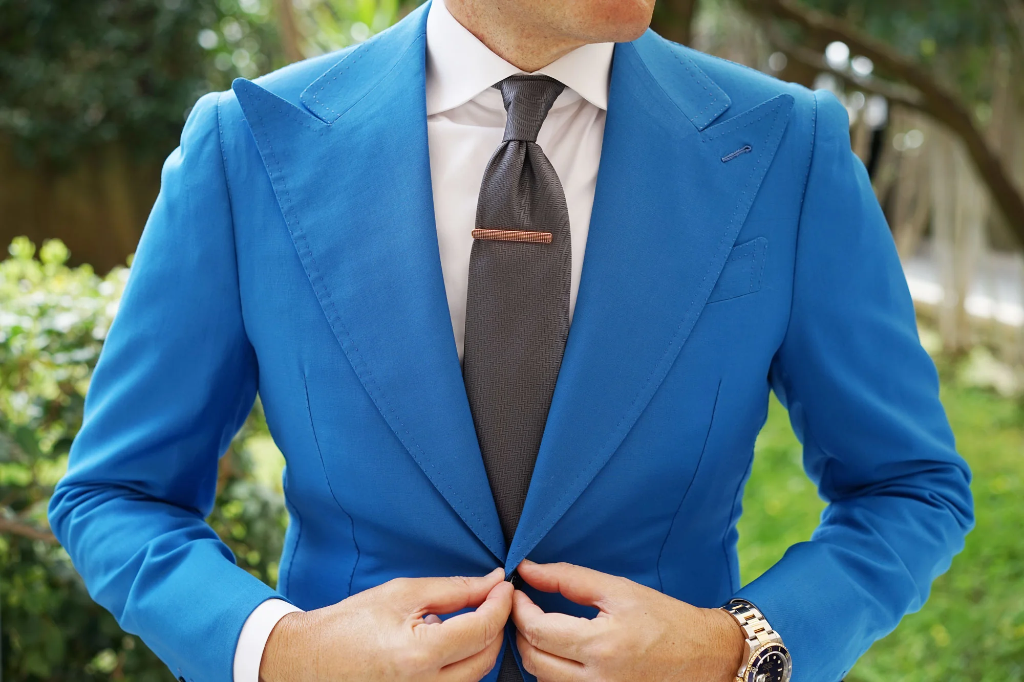 Royale Rose Gold Tie Bar - Image 8