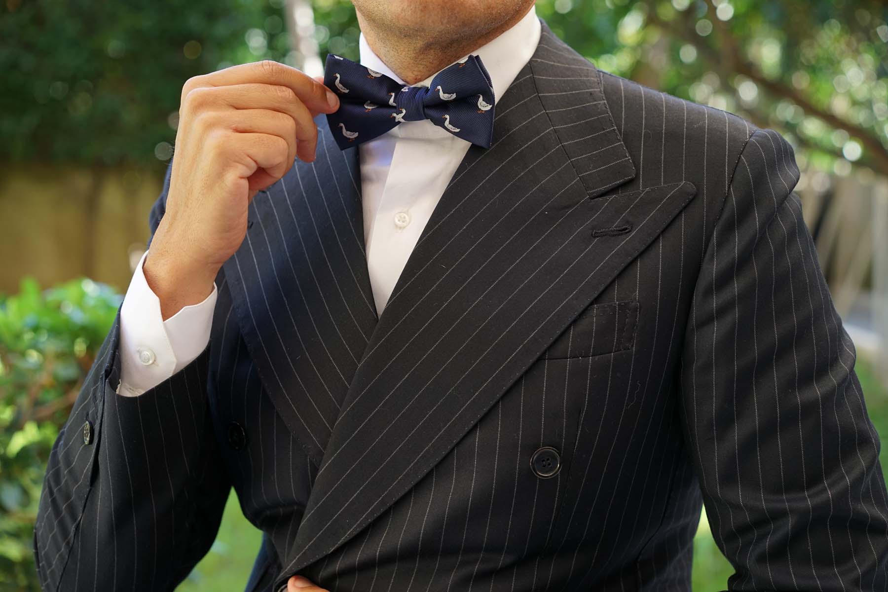 Russian White Goose Bow Tie - Image 3