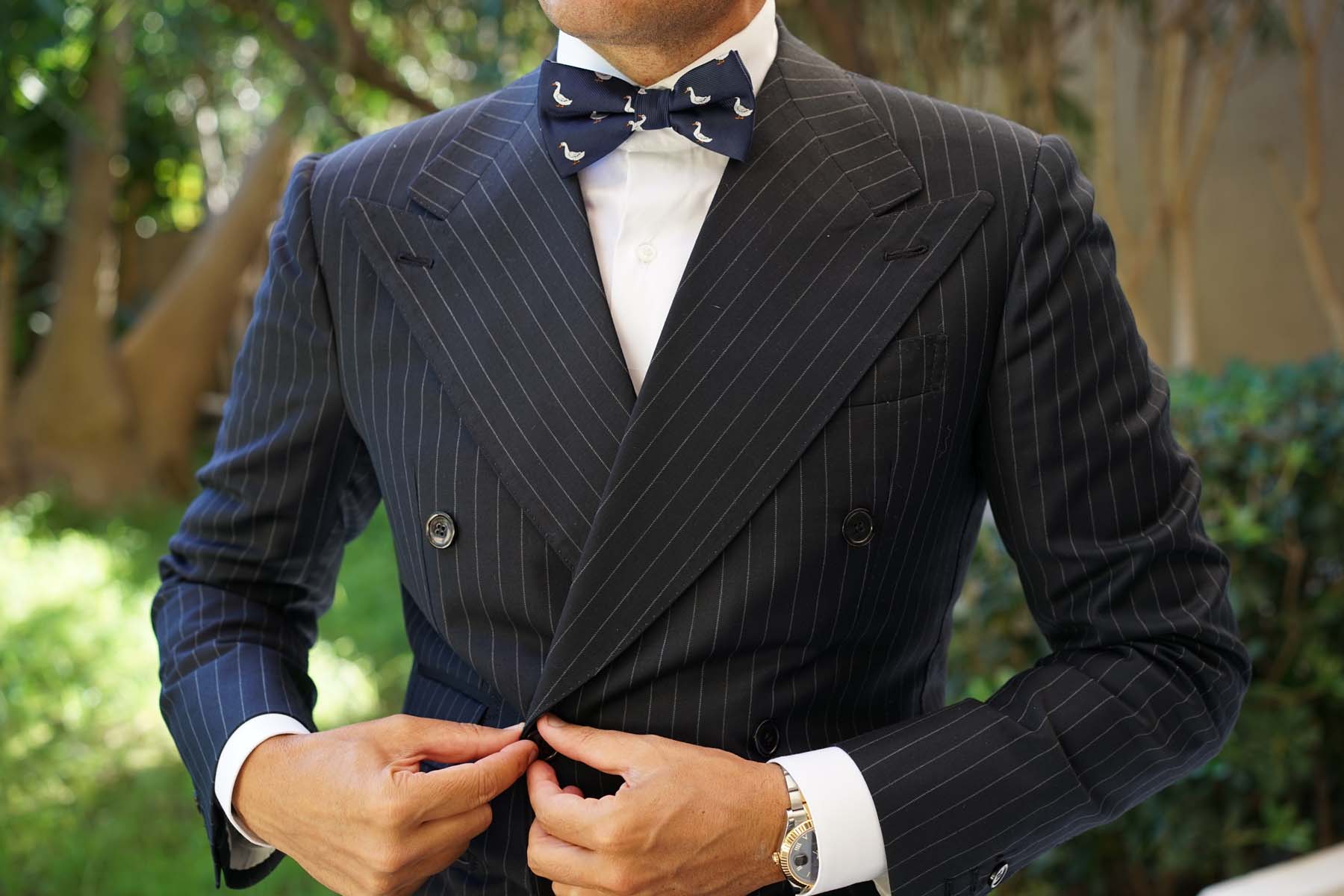 Russian White Goose Bow Tie - Image 6