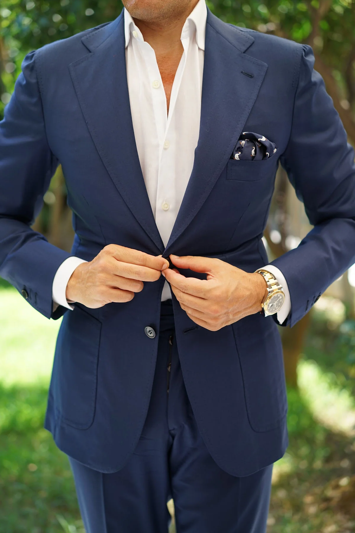 Russian White Goose Pocket Square - Image 7