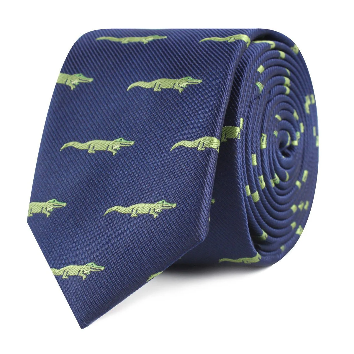 Saltwater Crocodile Skinny Tie - Image 2