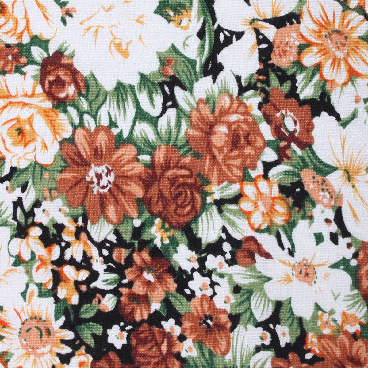 San Pietro Orange Floral Skinny Tie - Image 3