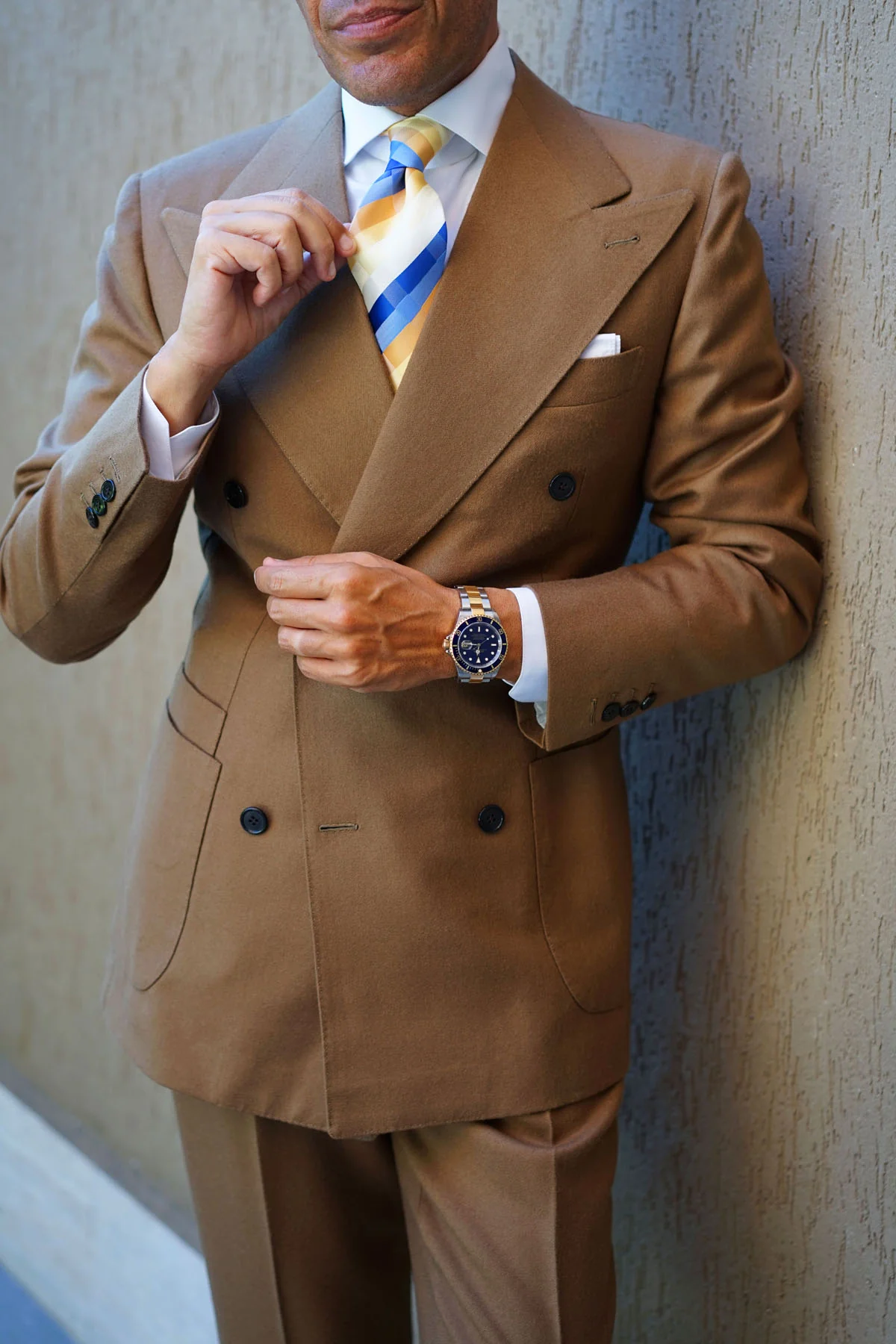 Sandy Checkered Necktie - Image 7