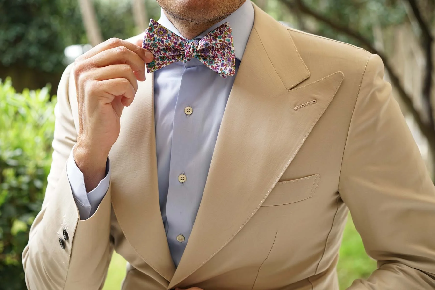 Sant Apollinare Floral Self Bow Tie - Image 6