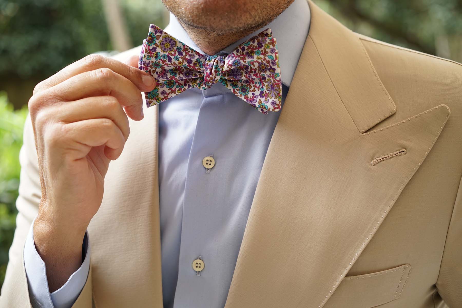 Sant Apollinare Floral Self Bow Tie - Image 7