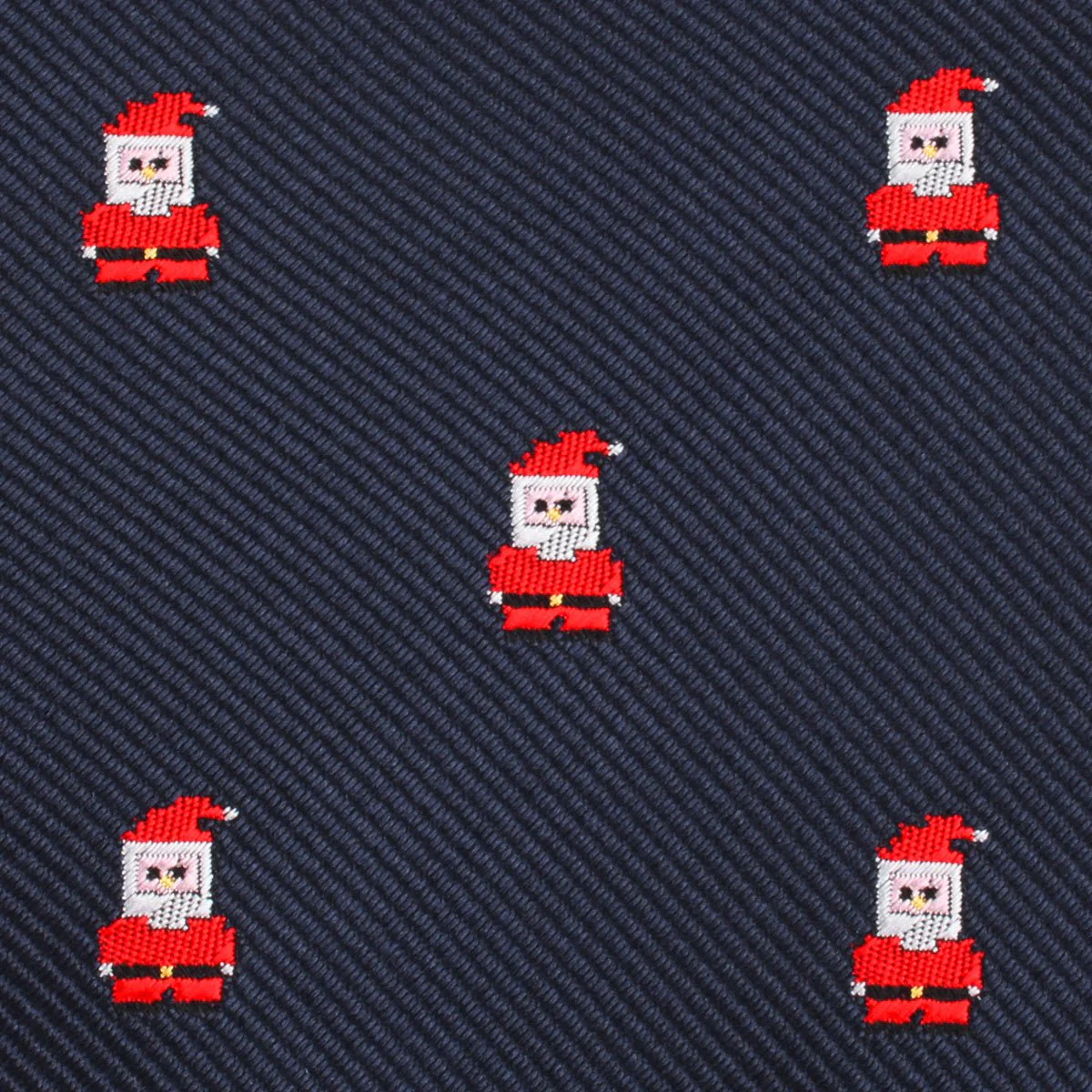 Santa Claus Pixel Christmas Skinny Tie - Image 3