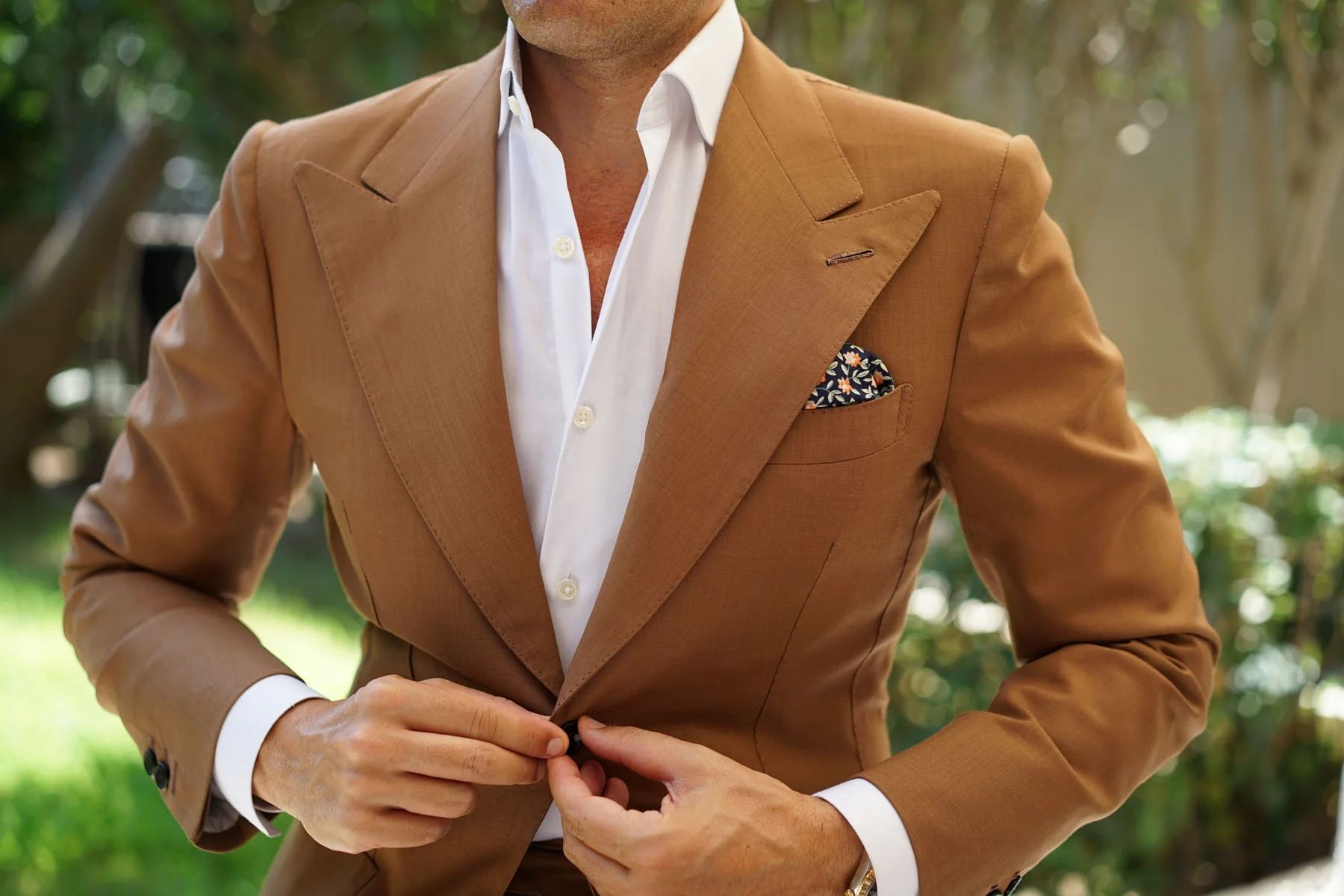 Santo Domingo Floral Pocket Square - Image 6