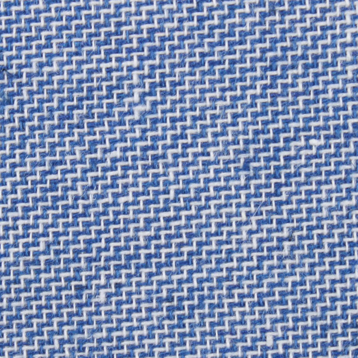 Santorini Blue Zig Zag Linen Kids Diamond Bow Tie - Image 2
