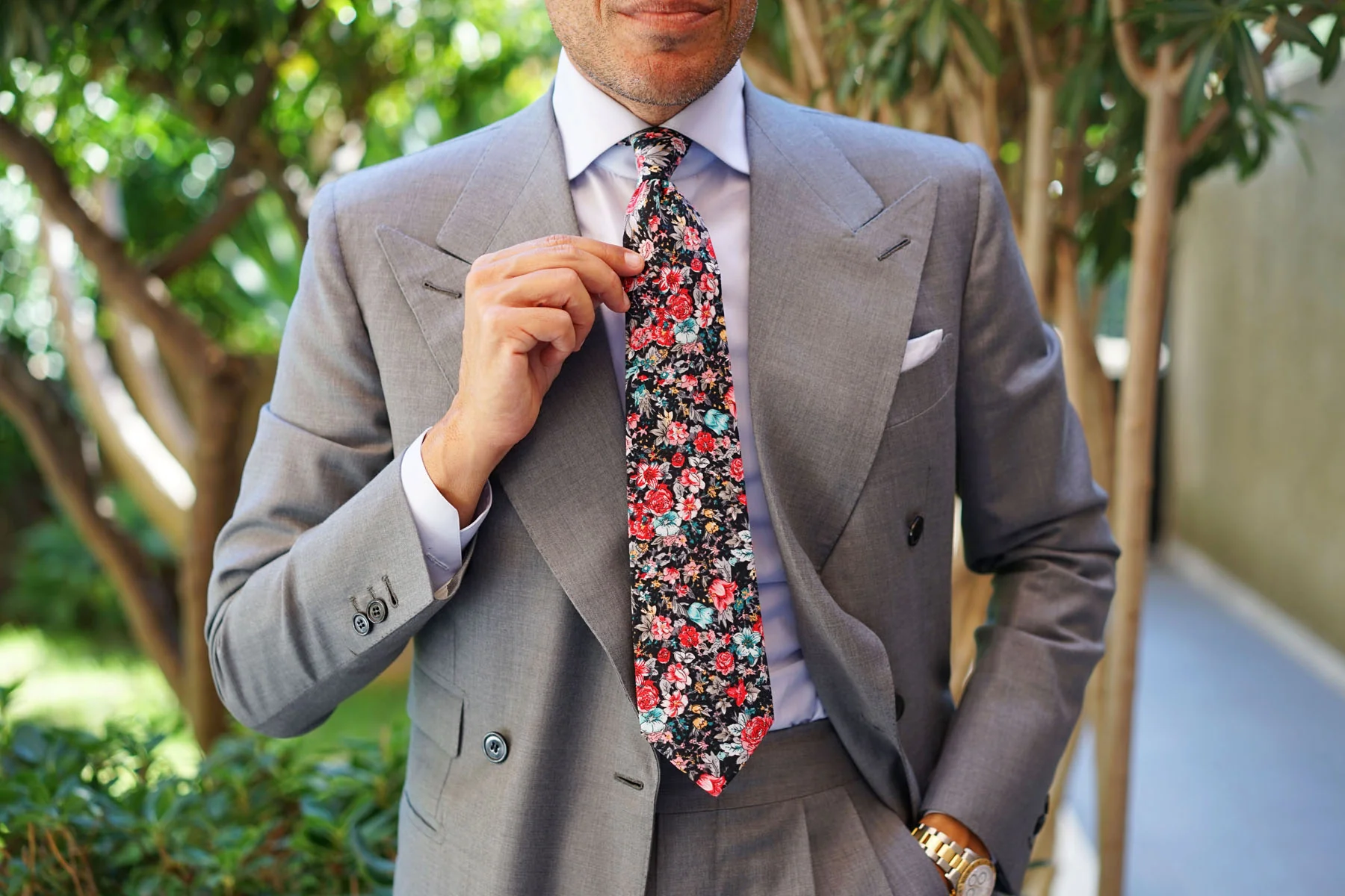 Sardinia Bloom Floral Tie - Image 13