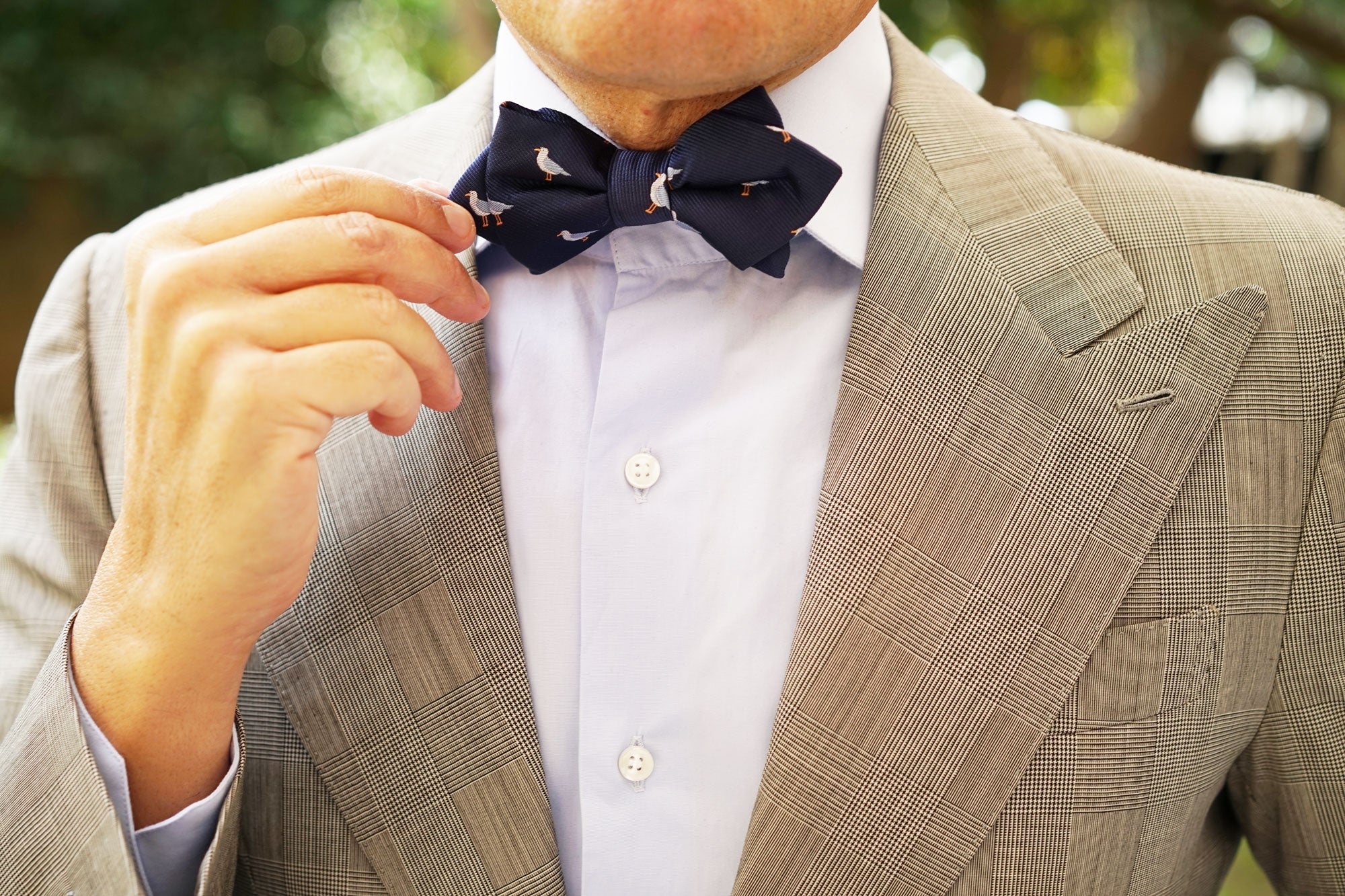 Seagull Bird Diamond Bow Tie - Image 8