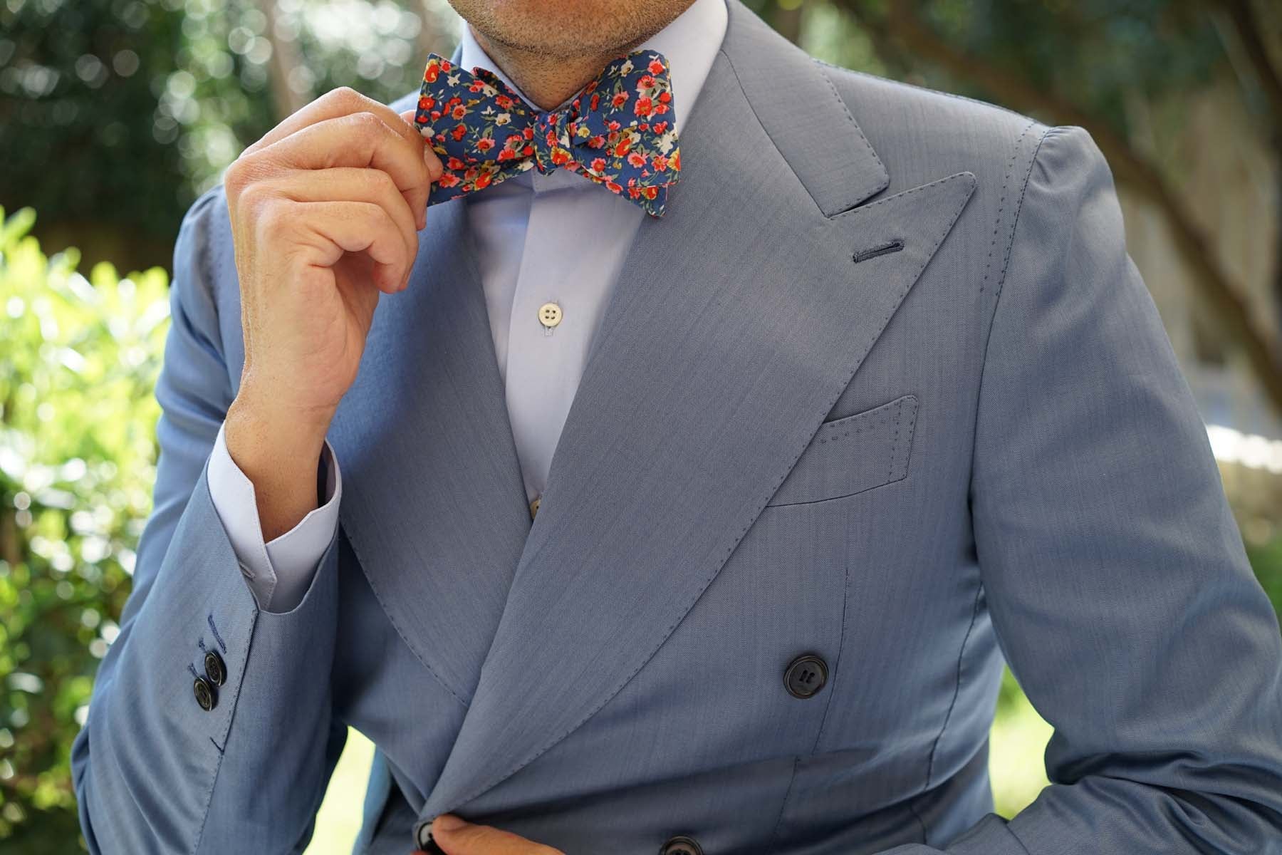 Seule Ce Soir Floral Self Bow Tie - Image 6