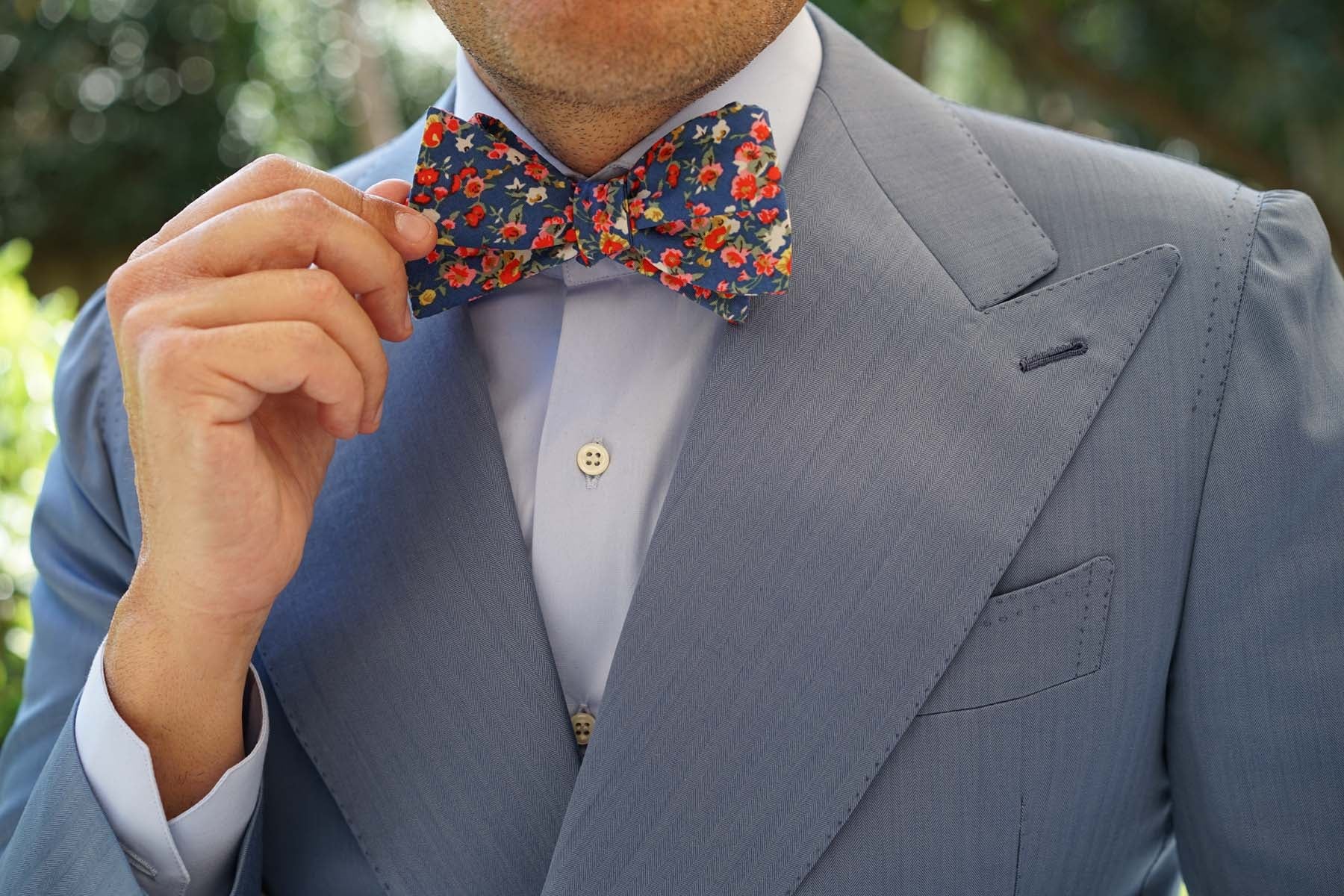 Seule Ce Soir Floral Self Bow Tie - Image 7