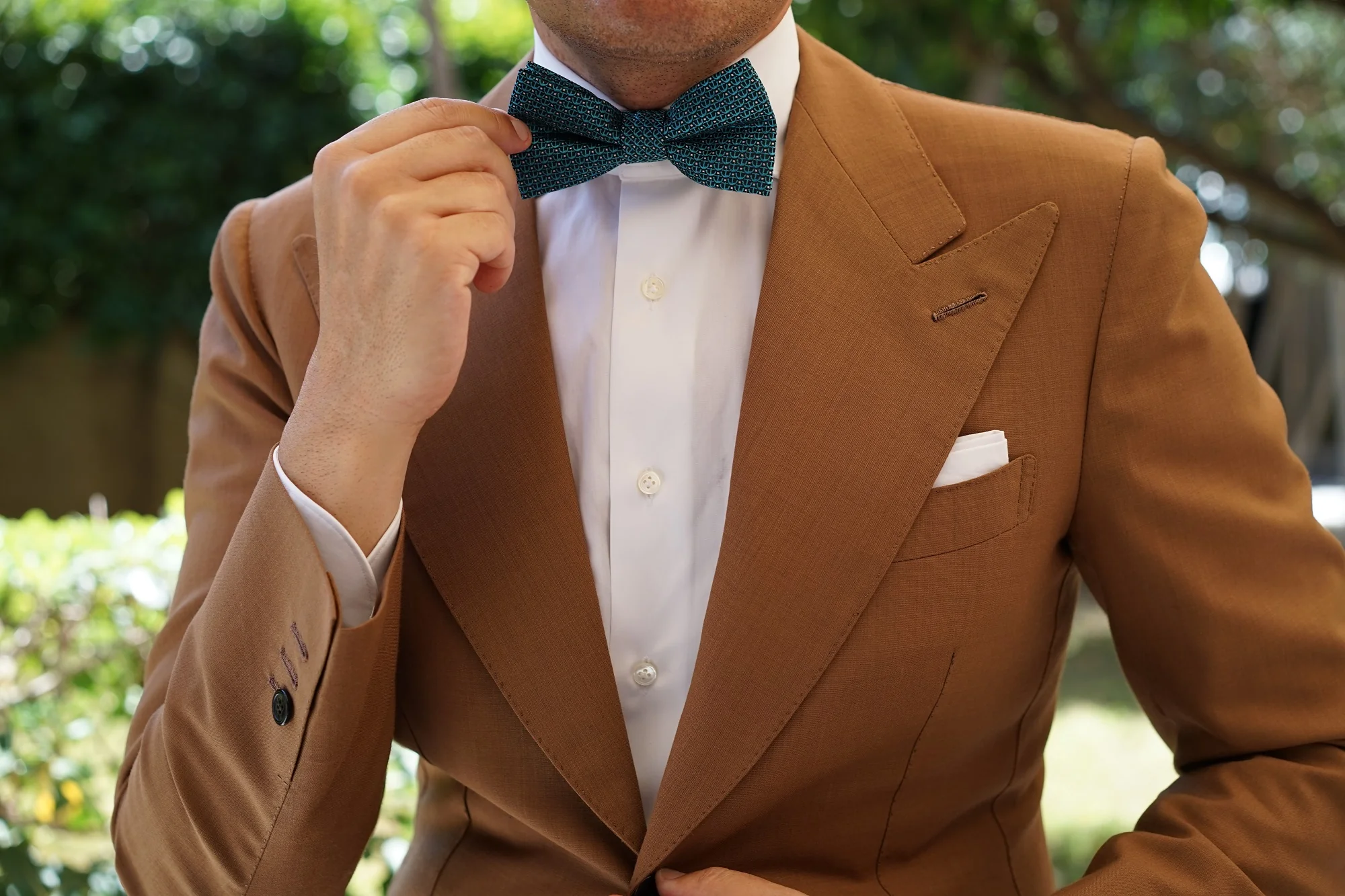Seychelles Teal Anchor Bow Tie - Image 5
