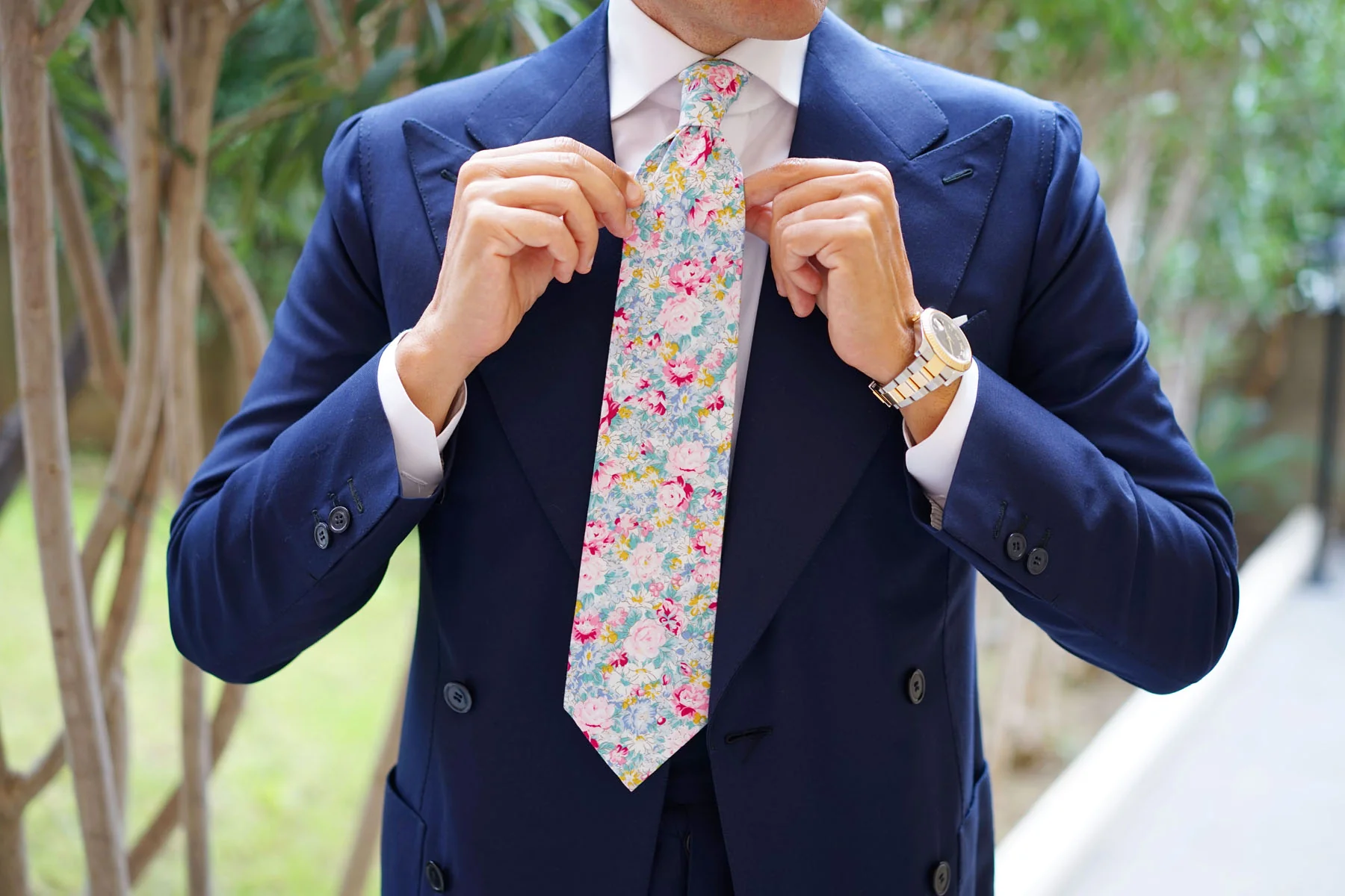 Shinjuku Floral Necktie - Image 11