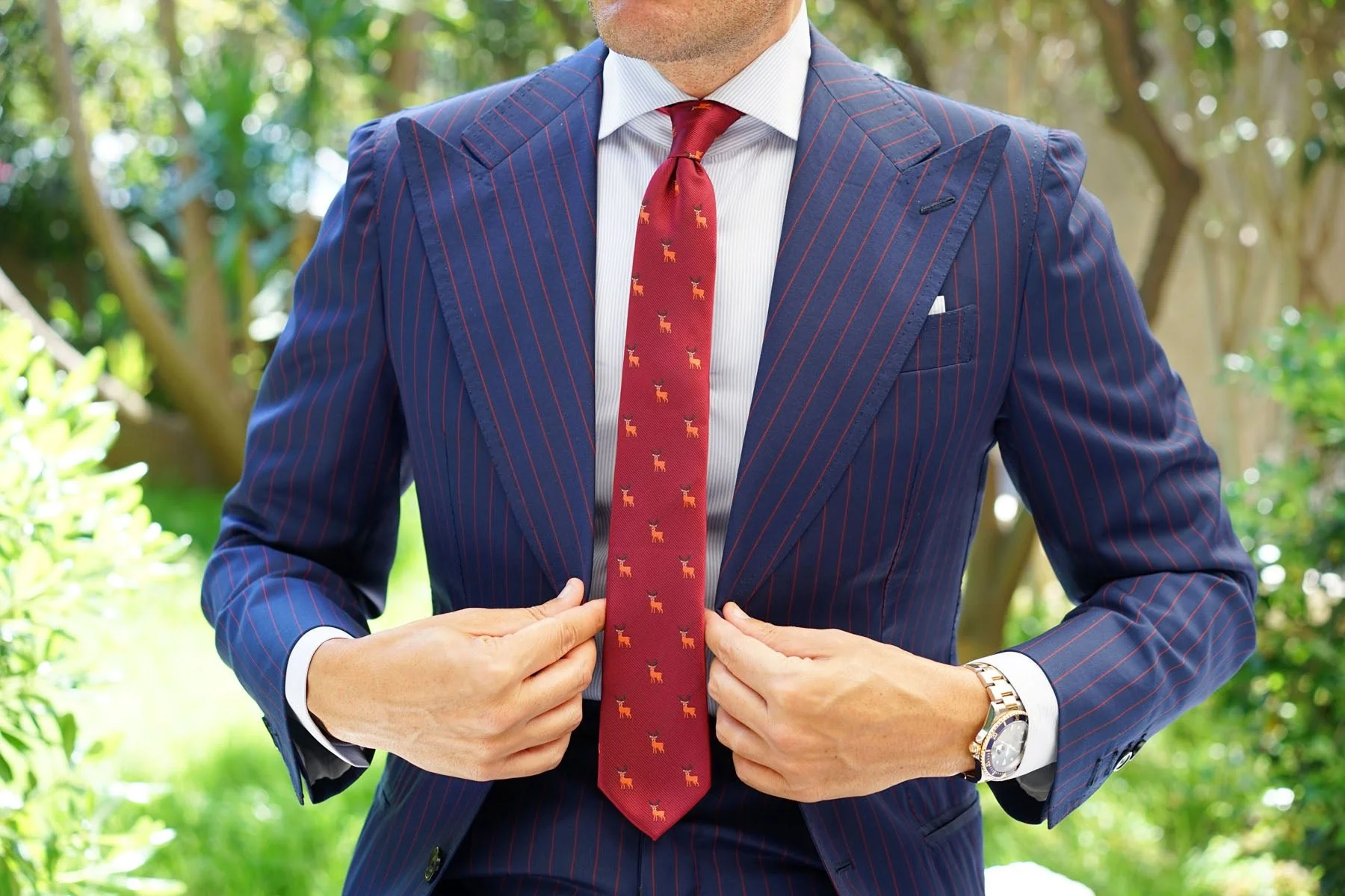 Siberian Reindeer Skinny Tie - Image 4