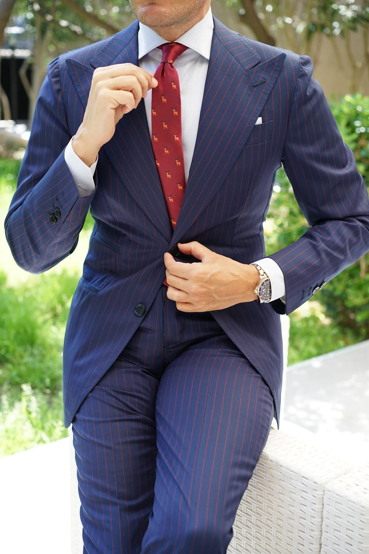 Siberian Reindeer Skinny Tie - Image 5