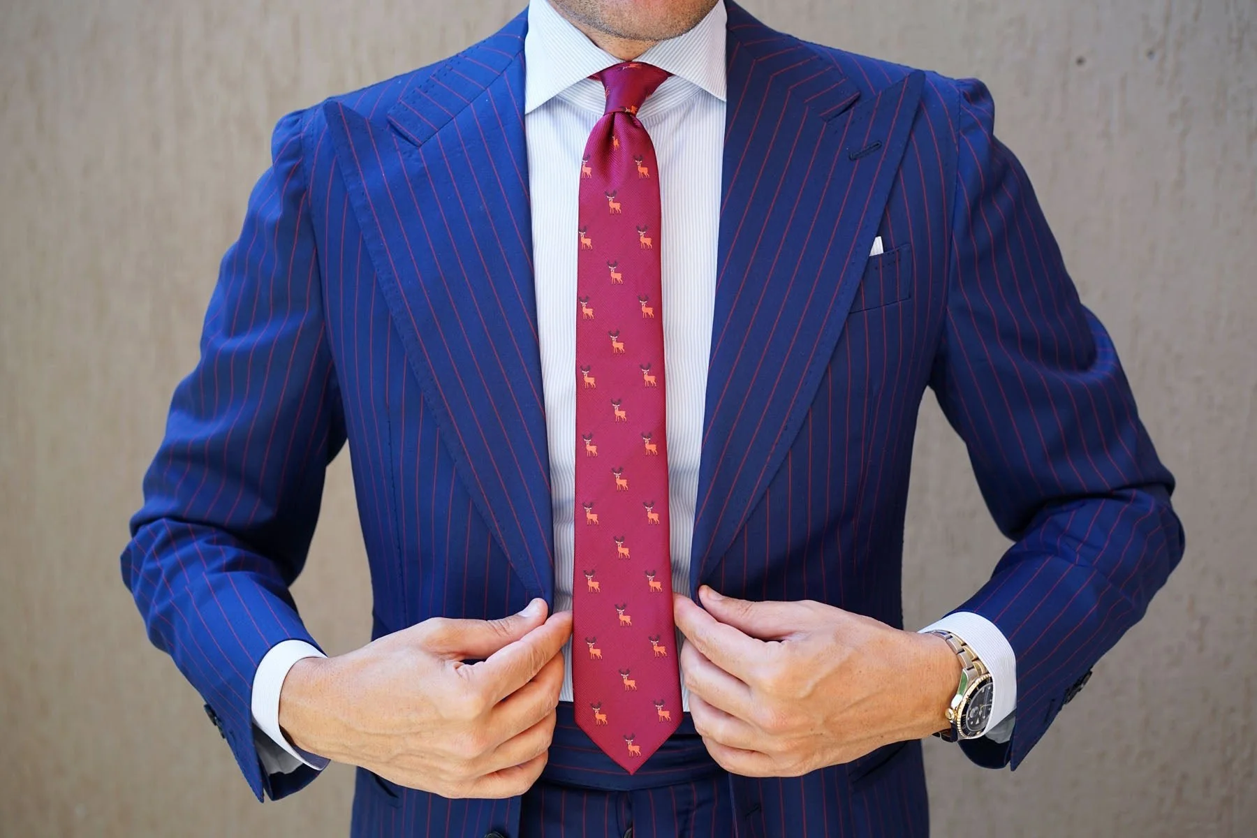 Siberian Reindeer Skinny Tie - Image 6
