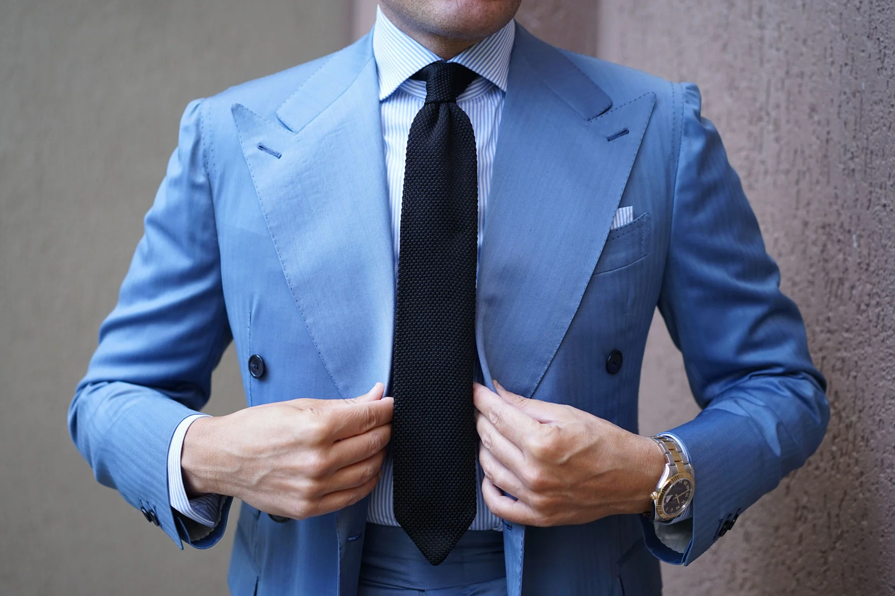 Sillage Black Knitted Tie - Image 9