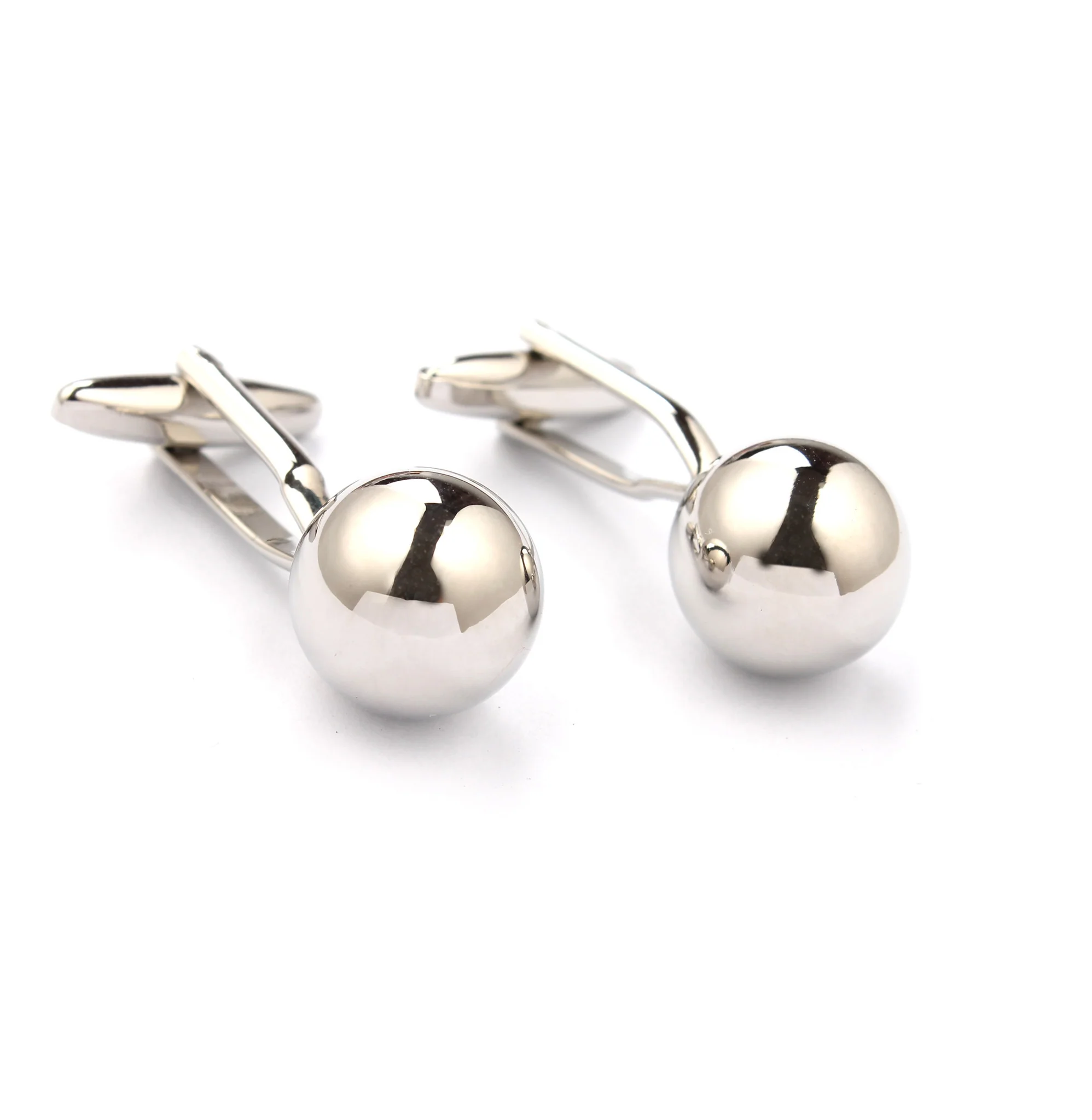 Silver Ball Cufflinks - Image 2
