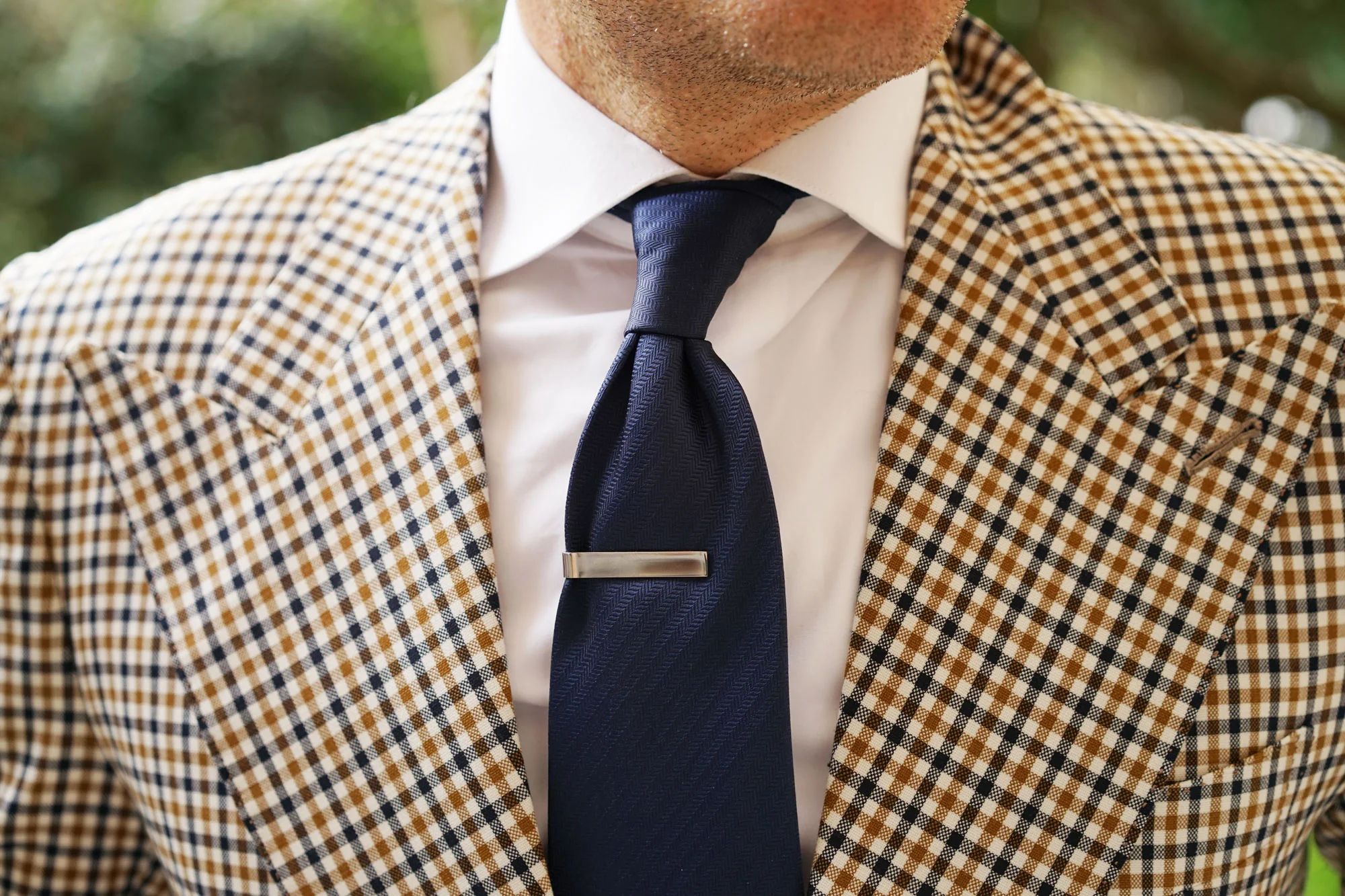 Silver Clasp Tie Bar - Image 8