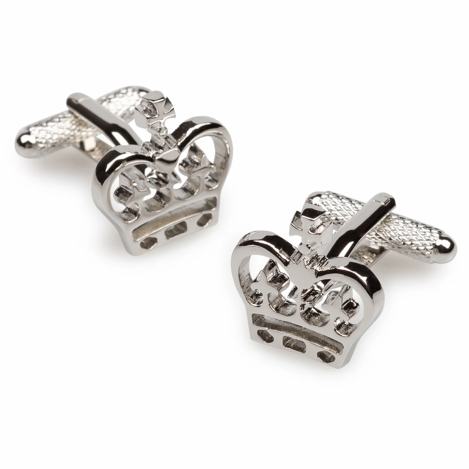 Silver Crown Cufflinks