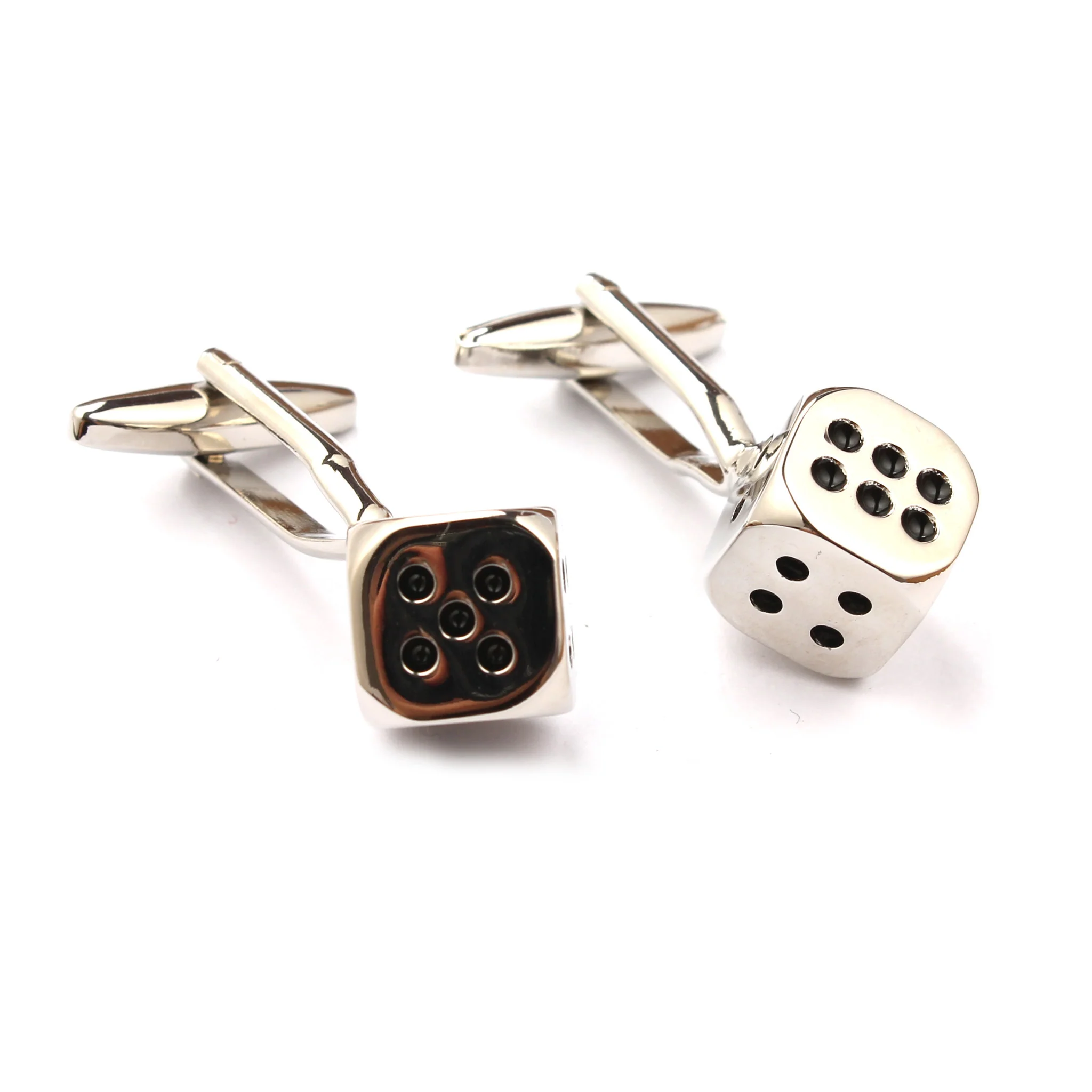 Silver Dice Cufflinks - Image 2